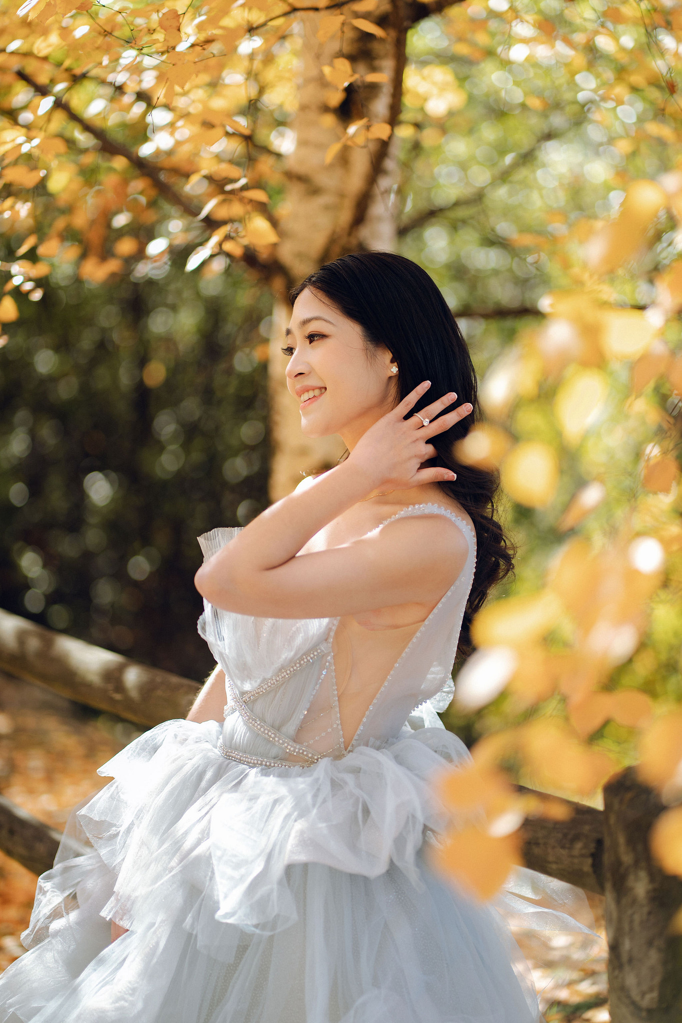 New Zealand Pre-Wedding Photoshoot | Arrowtown, Isobel Glacier, Alpaca Farm, Lake Tekapo & Mount Cook National Park at Arrowtown pre-wedding photo