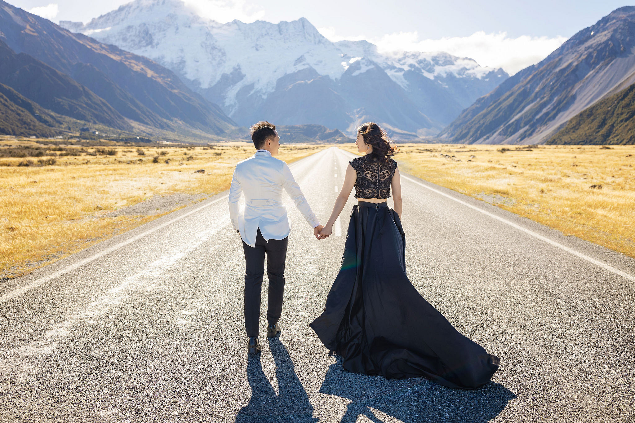 New Zealand Pre-Wedding Photoshoot | South Island at South Island pre-wedding photo