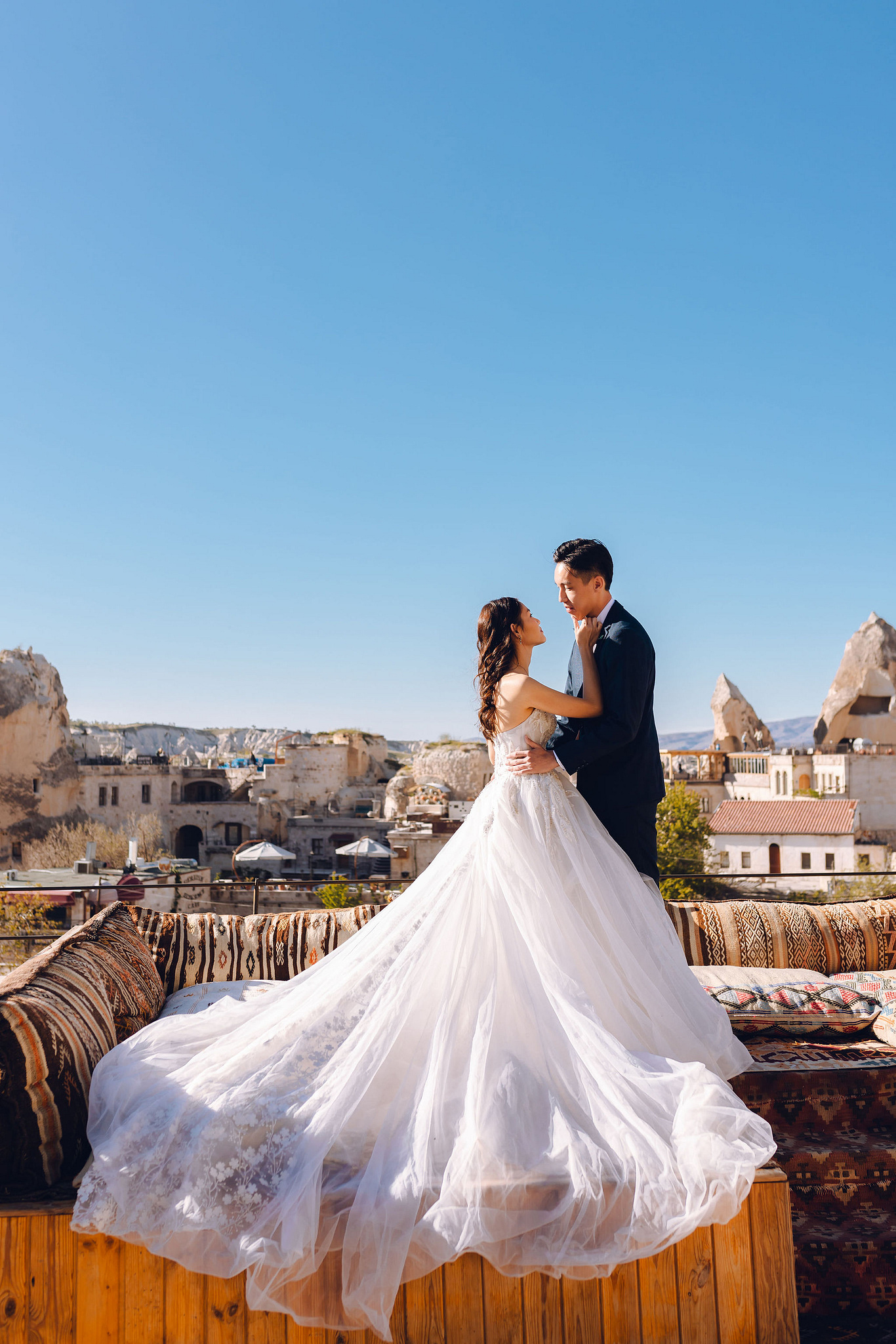 Cappadocia Pre-Wedding Photoshoot | Love Valley, Rooftop Terrace, Horse Ranch & Canyon at Valley & Rooftop Hotel   pre-wedding photo