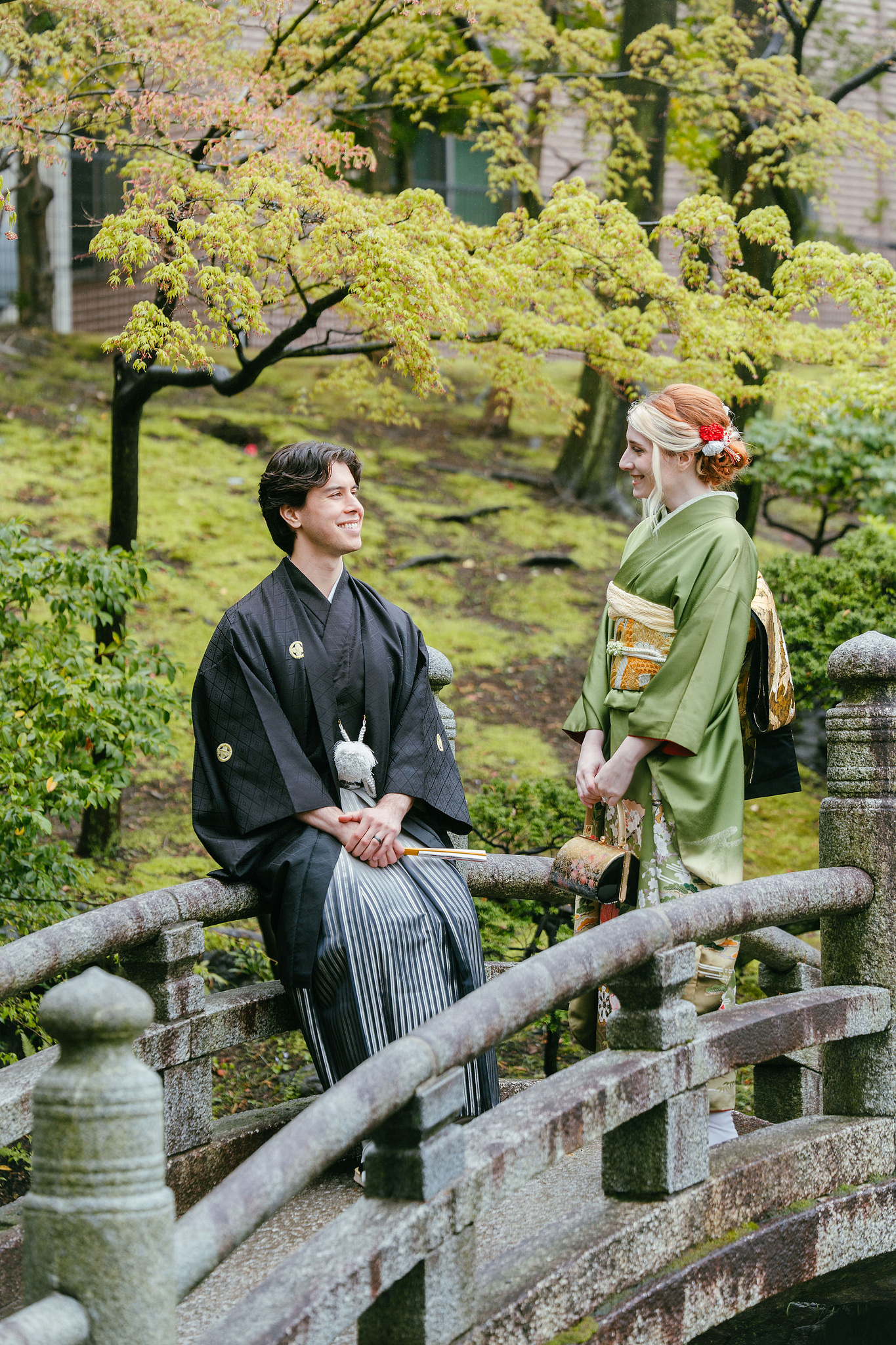Tokyo & Mt. Fuji Pre-Wedding Photoshoot | Tokyo Garden Shrine, Lake Kawaguchiko & Shinjuku Street at Tokyo Garden Shrine pre-wedding photo