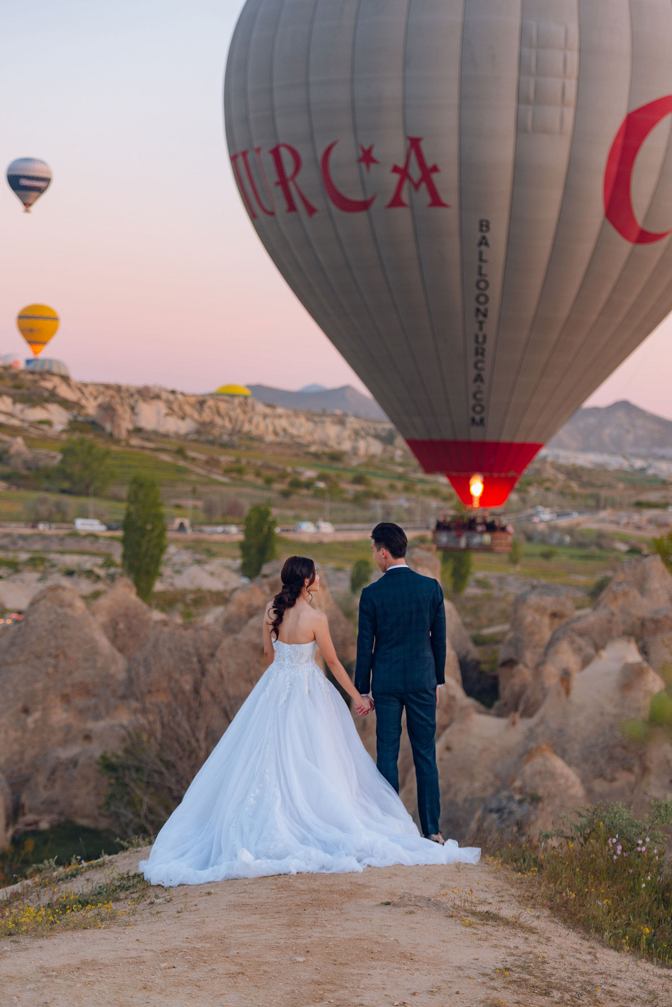 Cappadocia Pre-Wedding Photoshoot | Love Valley, Rooftop Terrace, Horse Ranch & Canyon at Valley pre-wedding photo