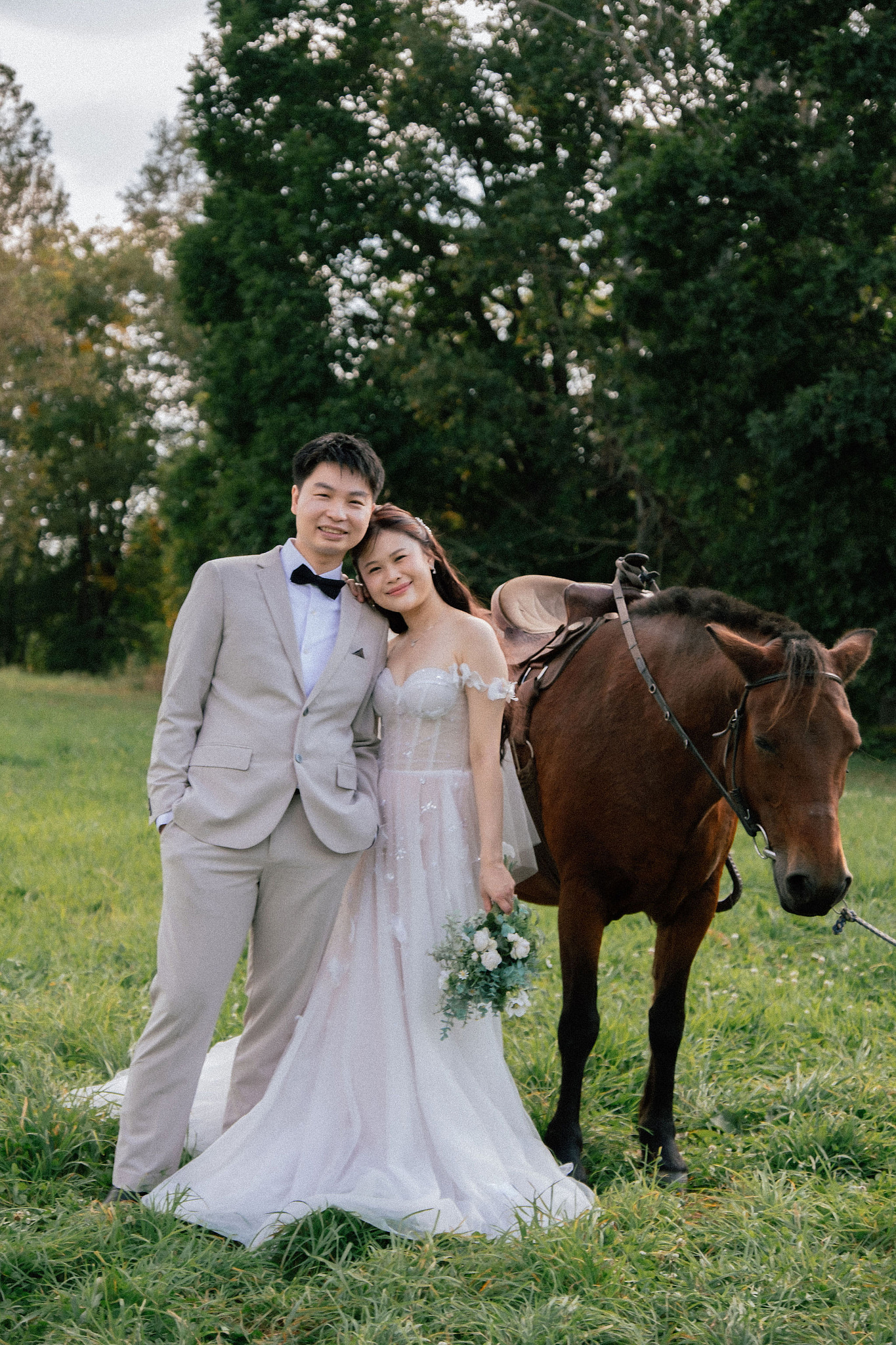 Furano, Hokkaido Pre-Wedding Photoshoot | Farm Chiyoda, Shikisai-no-oka & Ningle Terrace at Farm Chiyoda pre-wedding photo