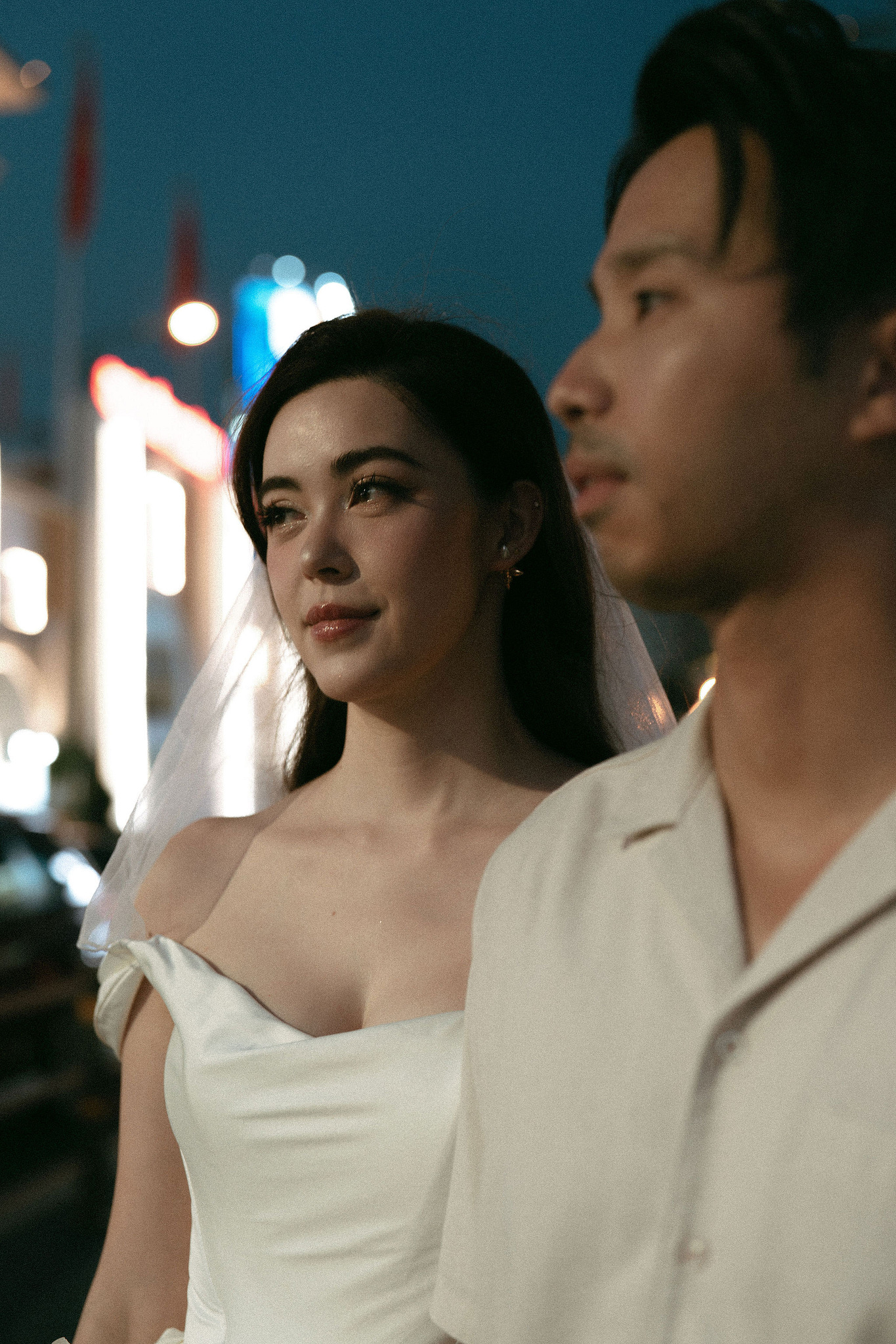 Ho Chi Minh Vietnam Pre-Wedding Photoshoot | European Film Studio, Market Streets & Saigon Bridge at Local Market pre-wedding photo