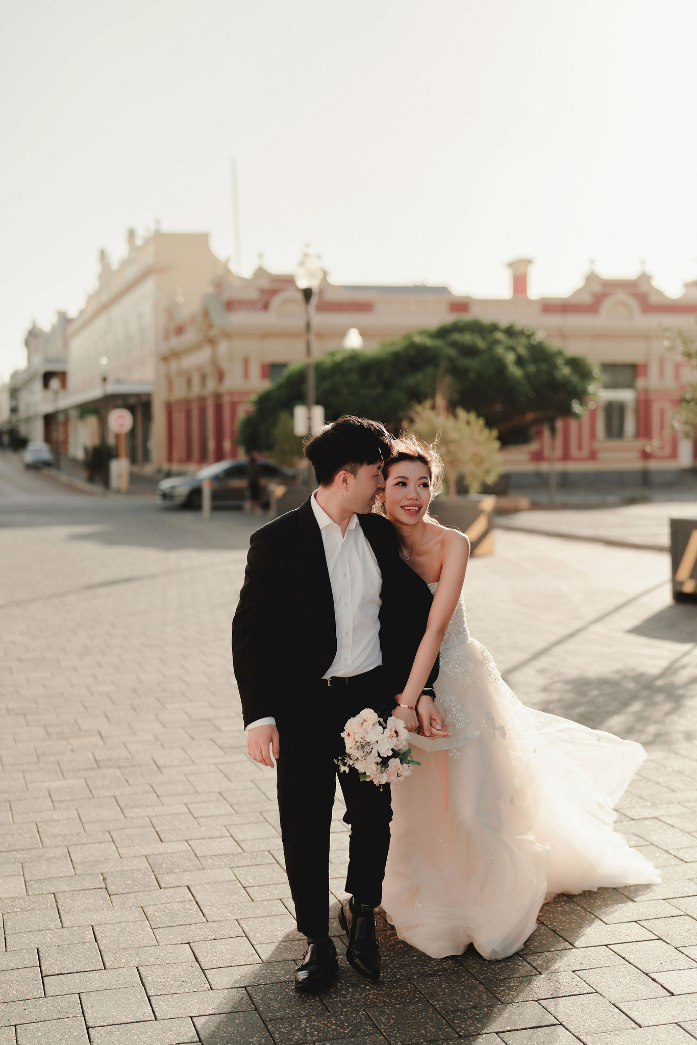 Perth Pre-Wedding Photoshoot | Fremantle, Lancelin, UWA & Coogee Beach at Fremantle pre-wedding photo