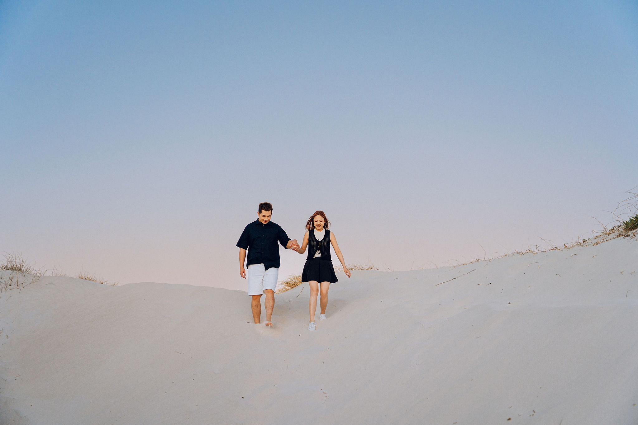 Perth Pre-Wedding Photoshoot | Fremantle, Blue House, Lancelin & Lancelin Beach at Lancelin Beach pre-wedding photo