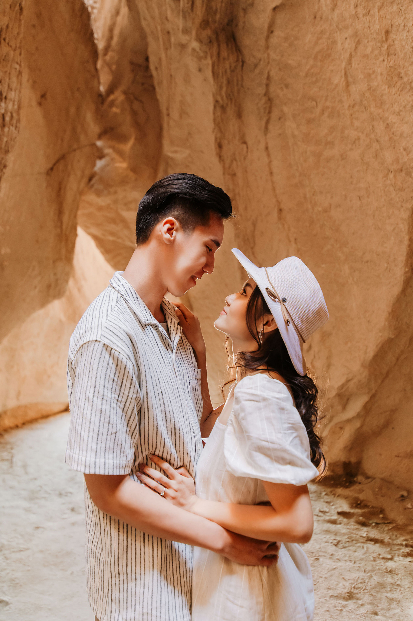 Cappadocia Pre-Wedding Photoshoot | Love Valley, Rooftop Terrace, Horse Ranch & Canyon at Canyon pre-wedding photo