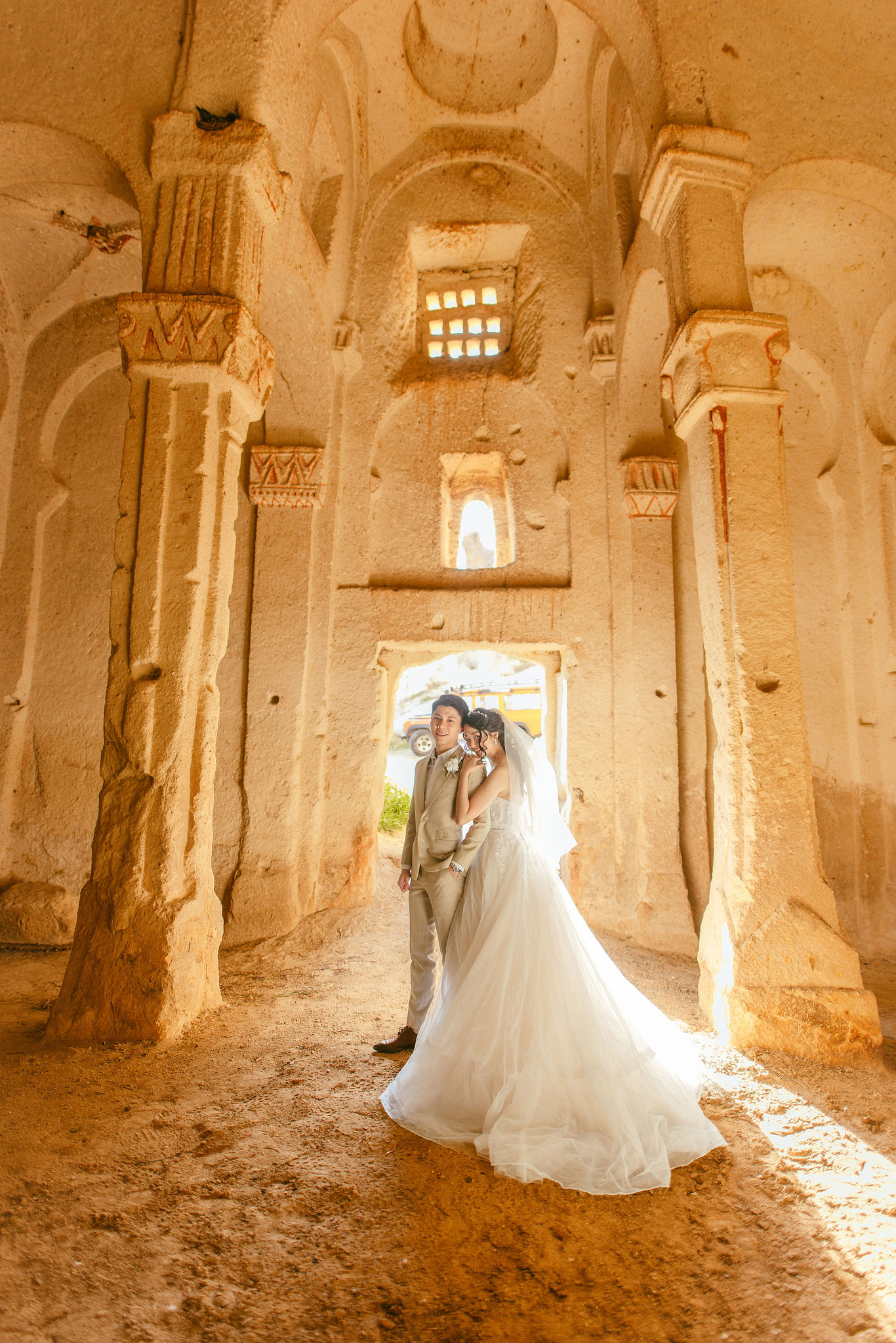 Cappadocia Pre-Wedding Photoshoot | Love Valley, Horse Ranch, Slot Canyons & Pigeon Valley at Slot Canyons pre-wedding photo