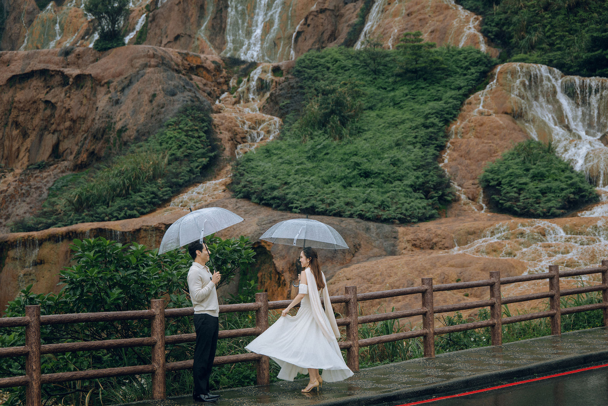 Taiwan Pre-Wedding Photoshoot | Bopiliao Historical Block, Nanya Rocks, Jinguashi & Jiufen at Nanya Rocks & Jinguashi pre-wedding photo