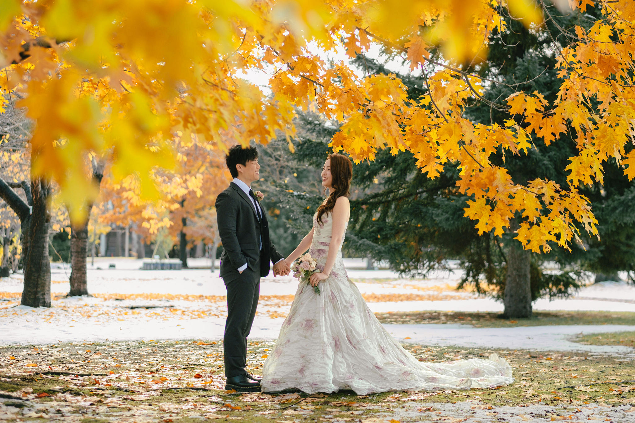 Hokkaido Pre-Wedding Photoshoot | Nakajima Park & Otaru City at Nakajima Park & Otaru City pre-wedding photo