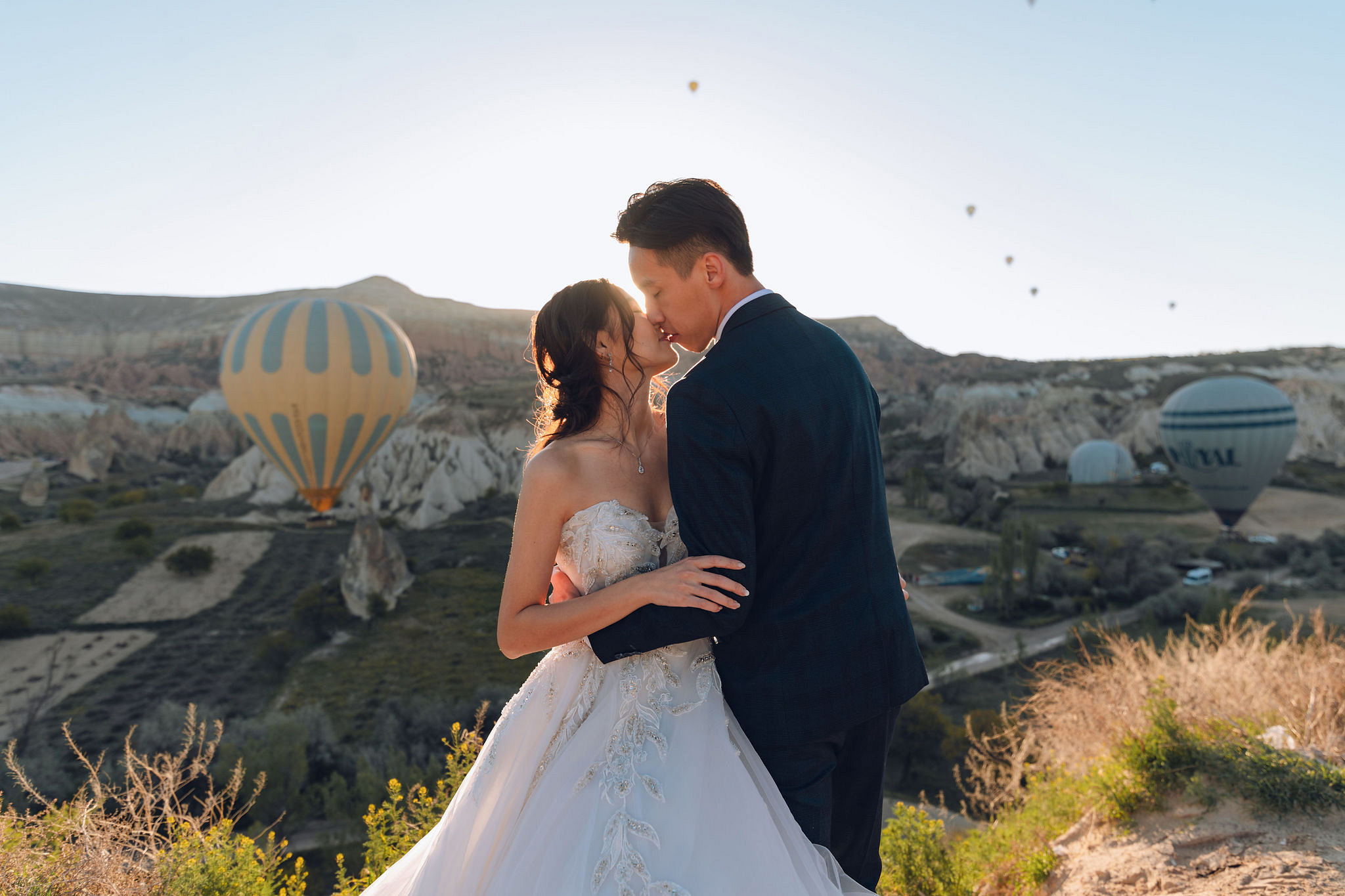 Cappadocia Pre-Wedding Photoshoot | Love Valley, Rooftop Terrace, Horse Ranch & Canyon at Valley pre-wedding photo