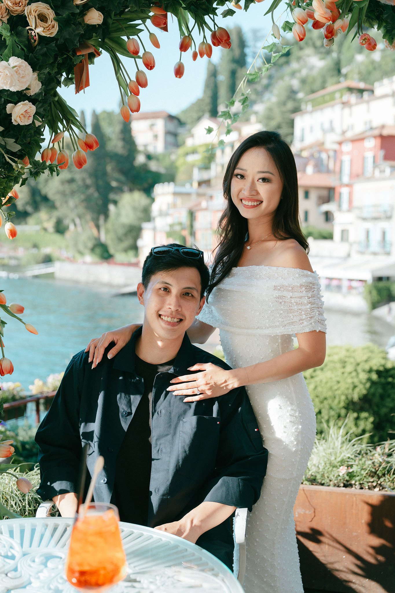 Lake Como Proposal Photoshoot | Lake Como & Varenna at Varenna pre-wedding photo