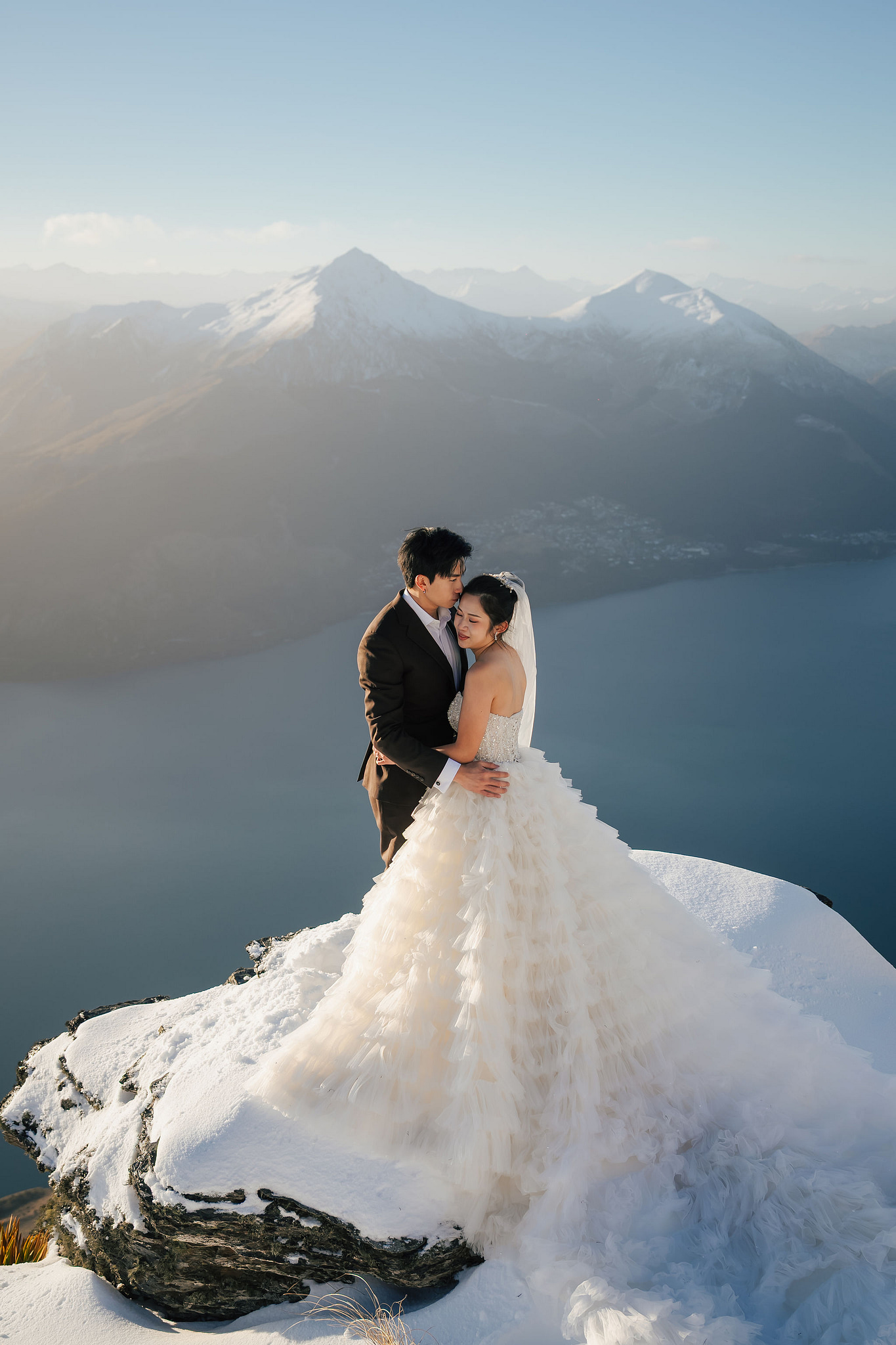 New Zealand Pre-Wedding Photoshoot | Lake Wakatipu & Cecil Peak, Glacier & Mount Cook National Park at Lake Wakatipu & Cecil Peak pre-wedding photo
