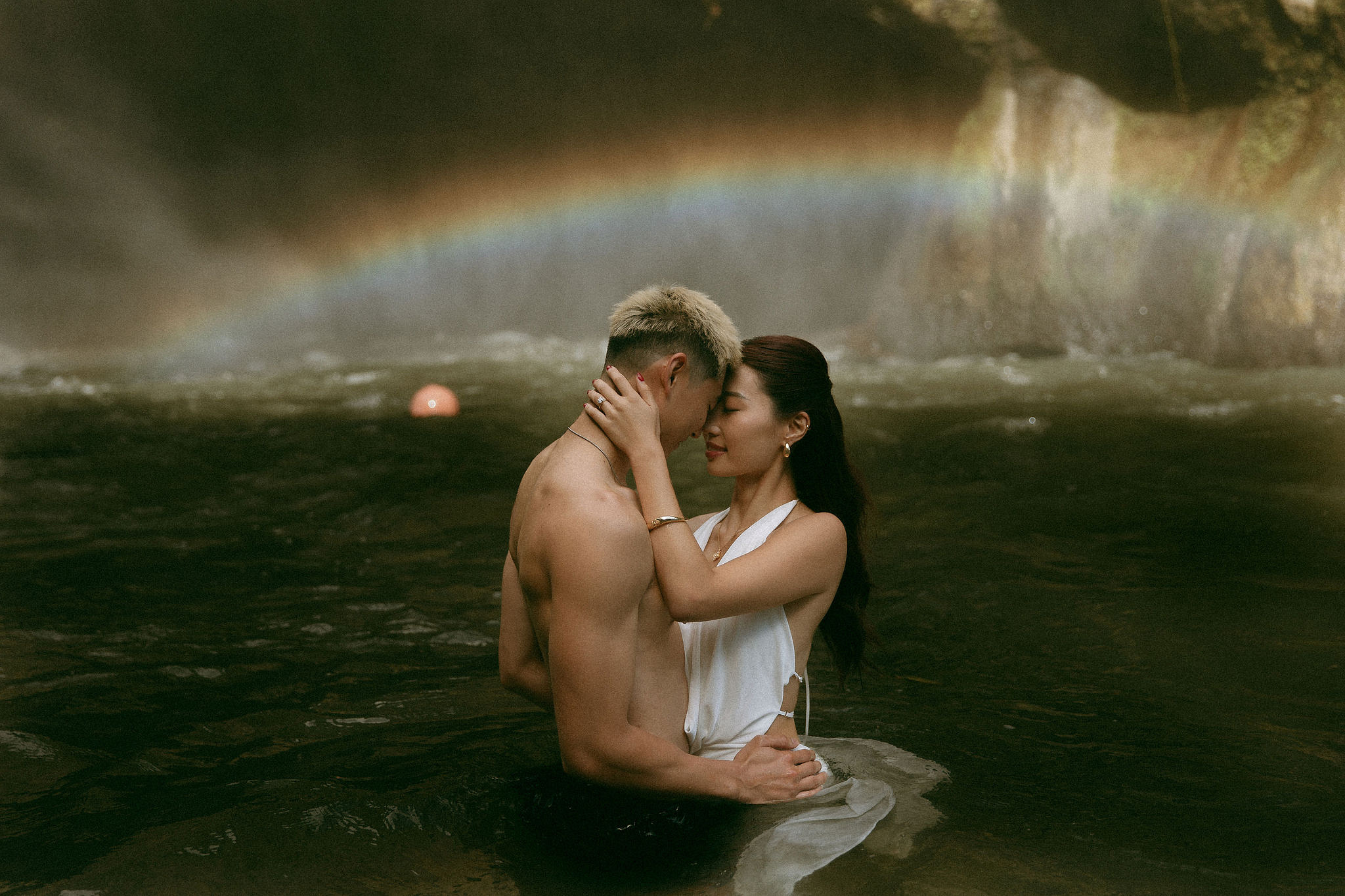 Bali Pre-Wedding Photoshoot | Lake Tamblingan, Kebun Raya Botanic Gardens & Blangsinga Waterfall at Blangsinga Waterfall pre-wedding photo