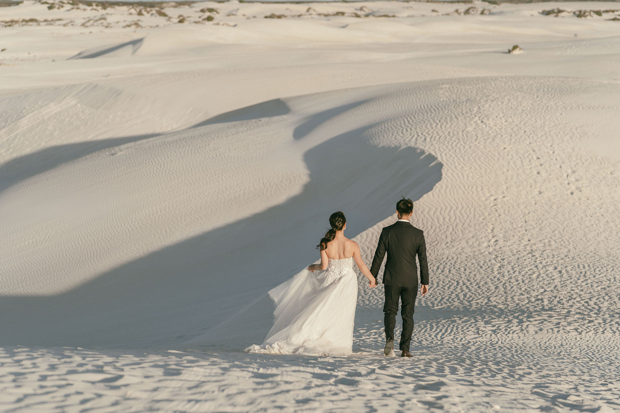 Perth Pre-Wedding Photoshoot | Wanneroo Pines, Yanchep National Park, Lancelin & Lancelin Beach at Lancelin Sand Dunes pre-wedding photo