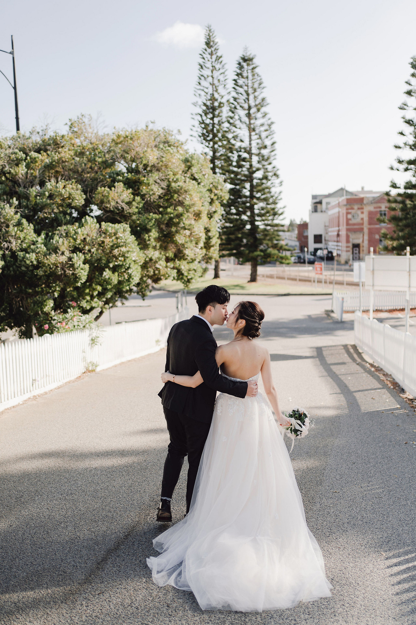 Perth Pre-Wedding Photoshoot | Fremantle, Lancelin, UWA & Coogee Beach at Fremantle pre-wedding photo