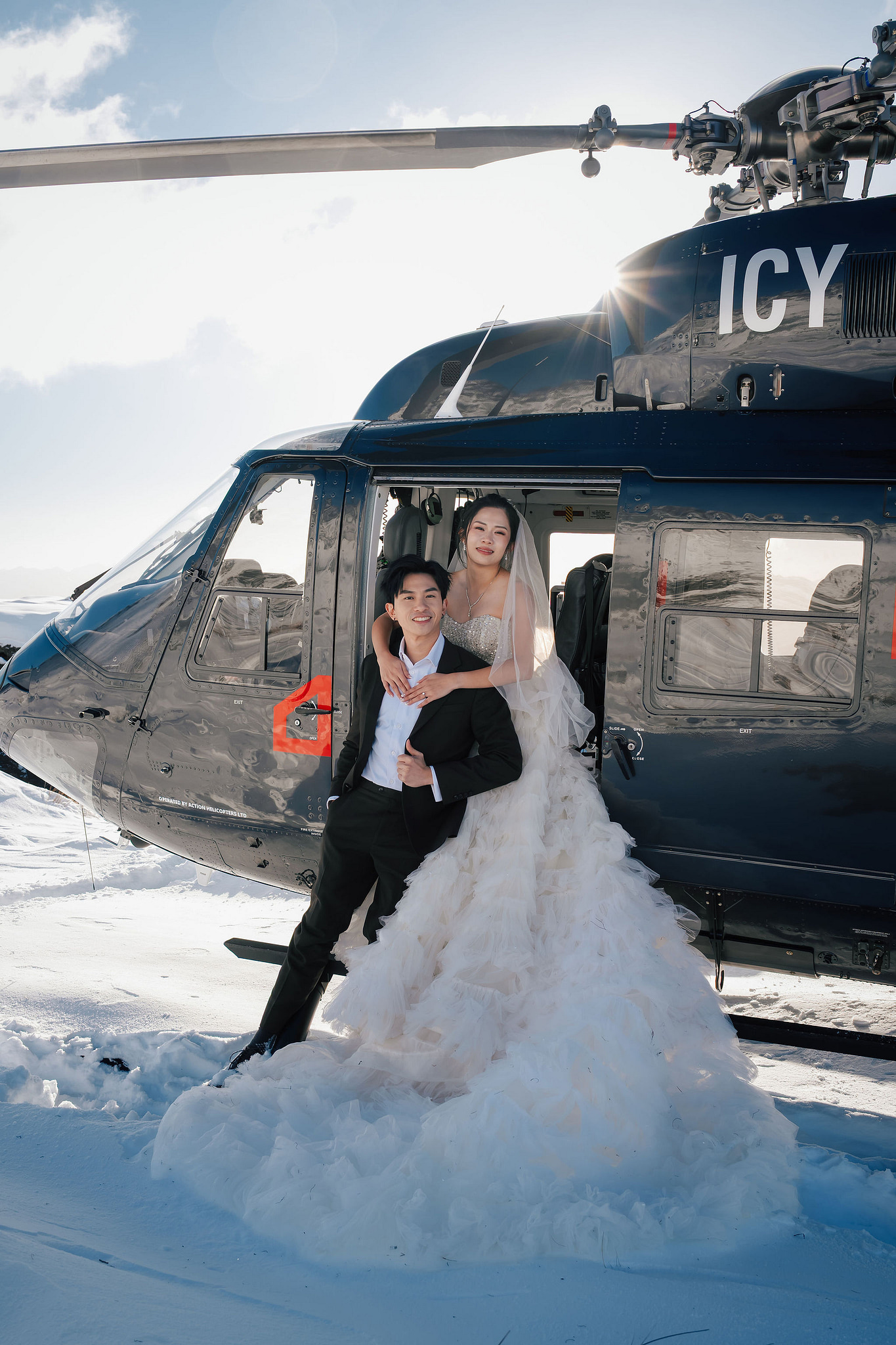 New Zealand Pre-Wedding Photoshoot | Lake Wakatipu & Cecil Peak, Glacier & Mount Cook National Park at Lake Wakatipu & Cecil Peak pre-wedding photo