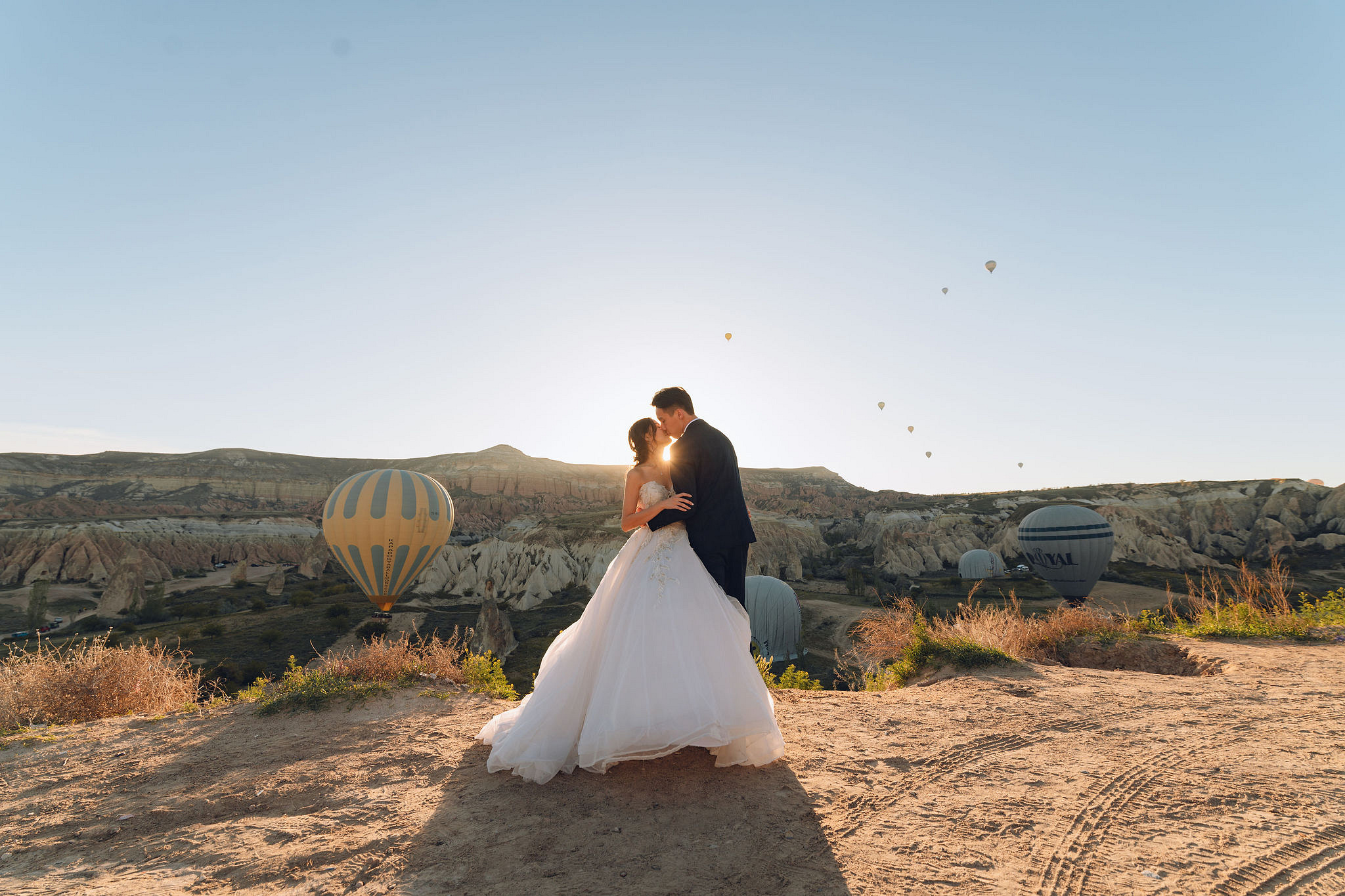 Cappadocia Pre-Wedding Photoshoot | Love Valley, Rooftop Terrace, Horse Ranch & Canyon at Valley pre-wedding photo