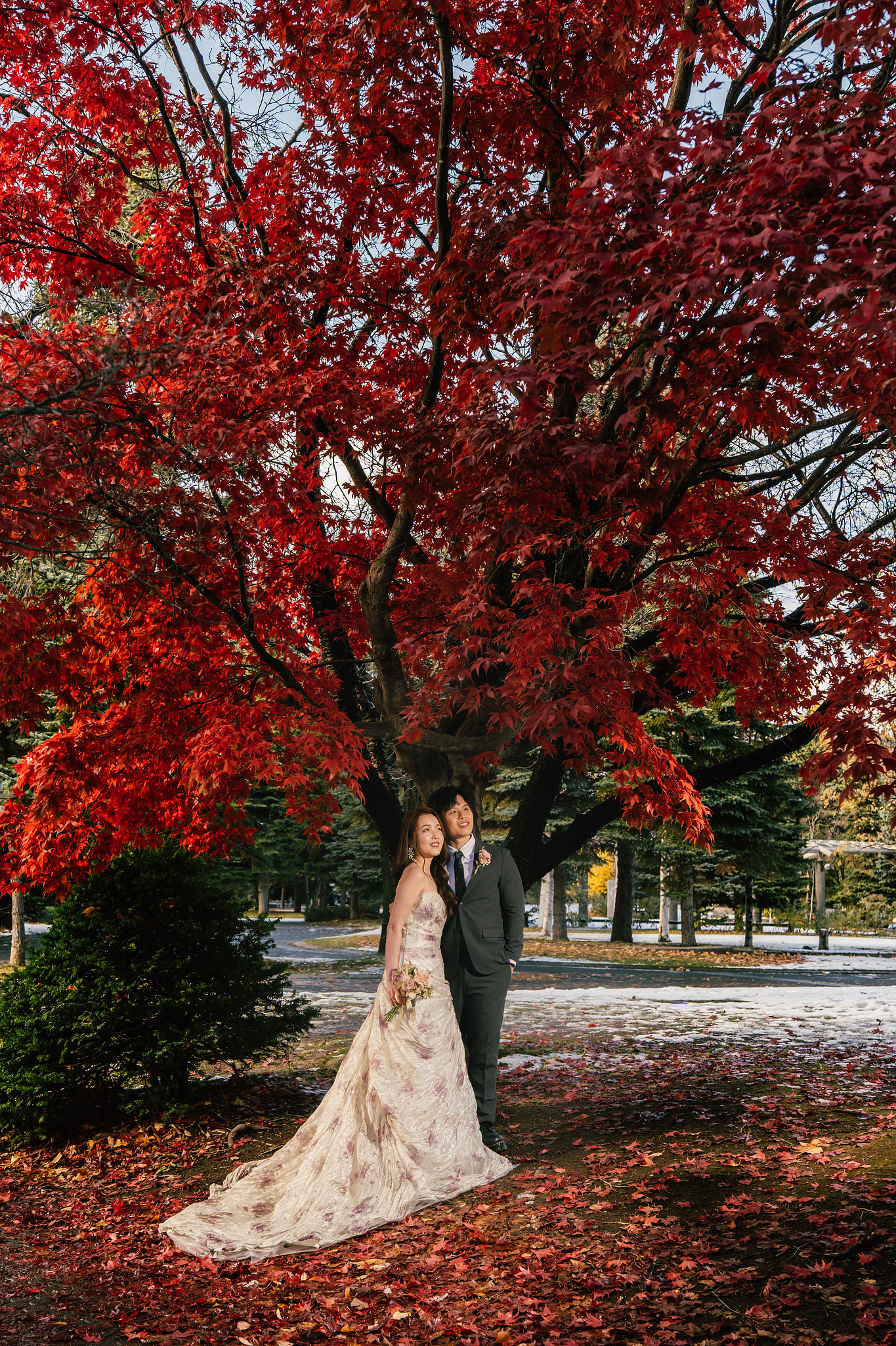 Hokkaido Pre-Wedding Photoshoot | Nakajima Park & Otaru City at Nakajima Park & Otaru City pre-wedding photo