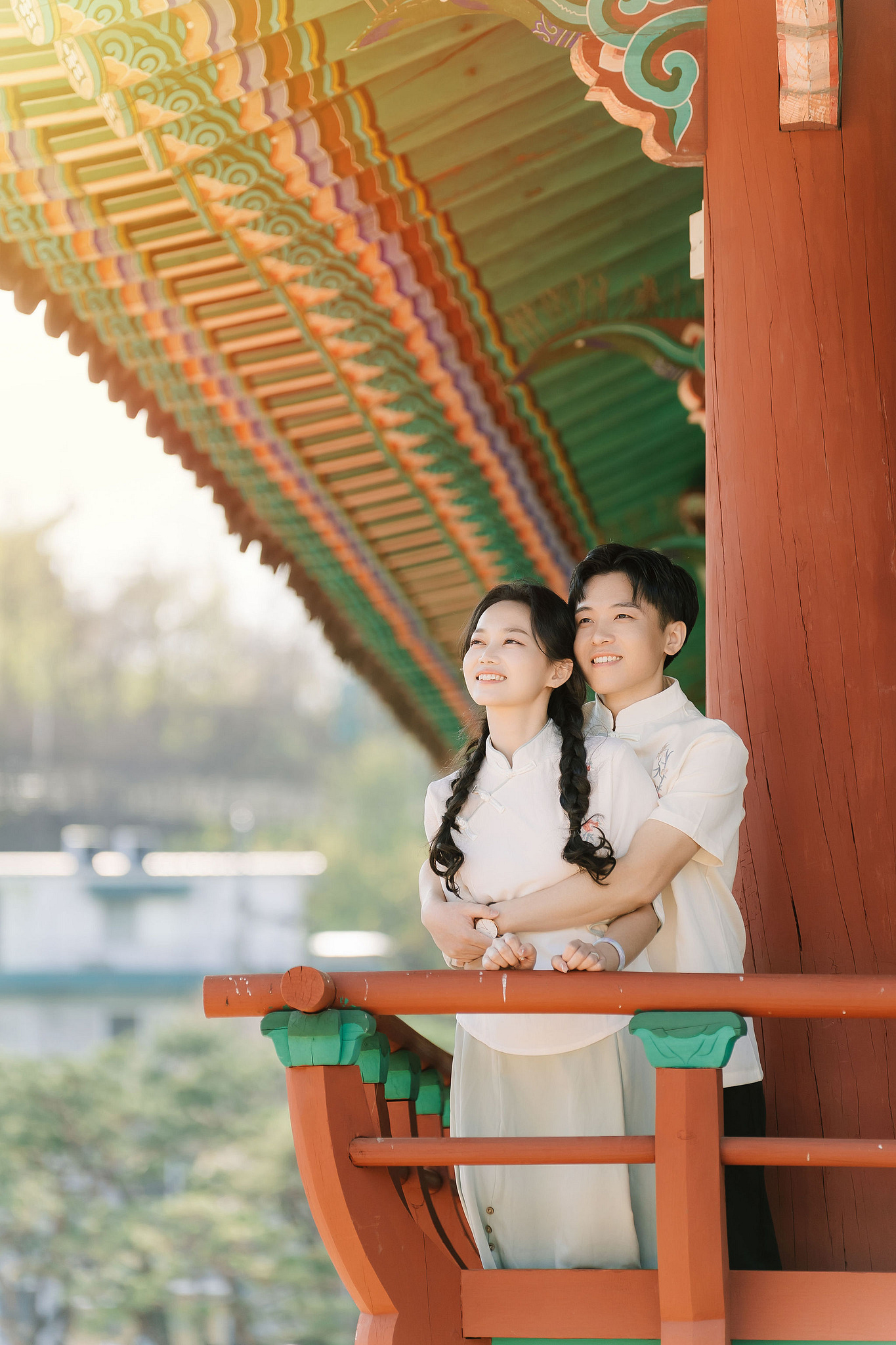 Seoul Pre-Wedding Photoshoot | Seoul Forest, Namsan Tower & Namsangol Hanok Village at Namsangol Hanok Village pre-wedding photo