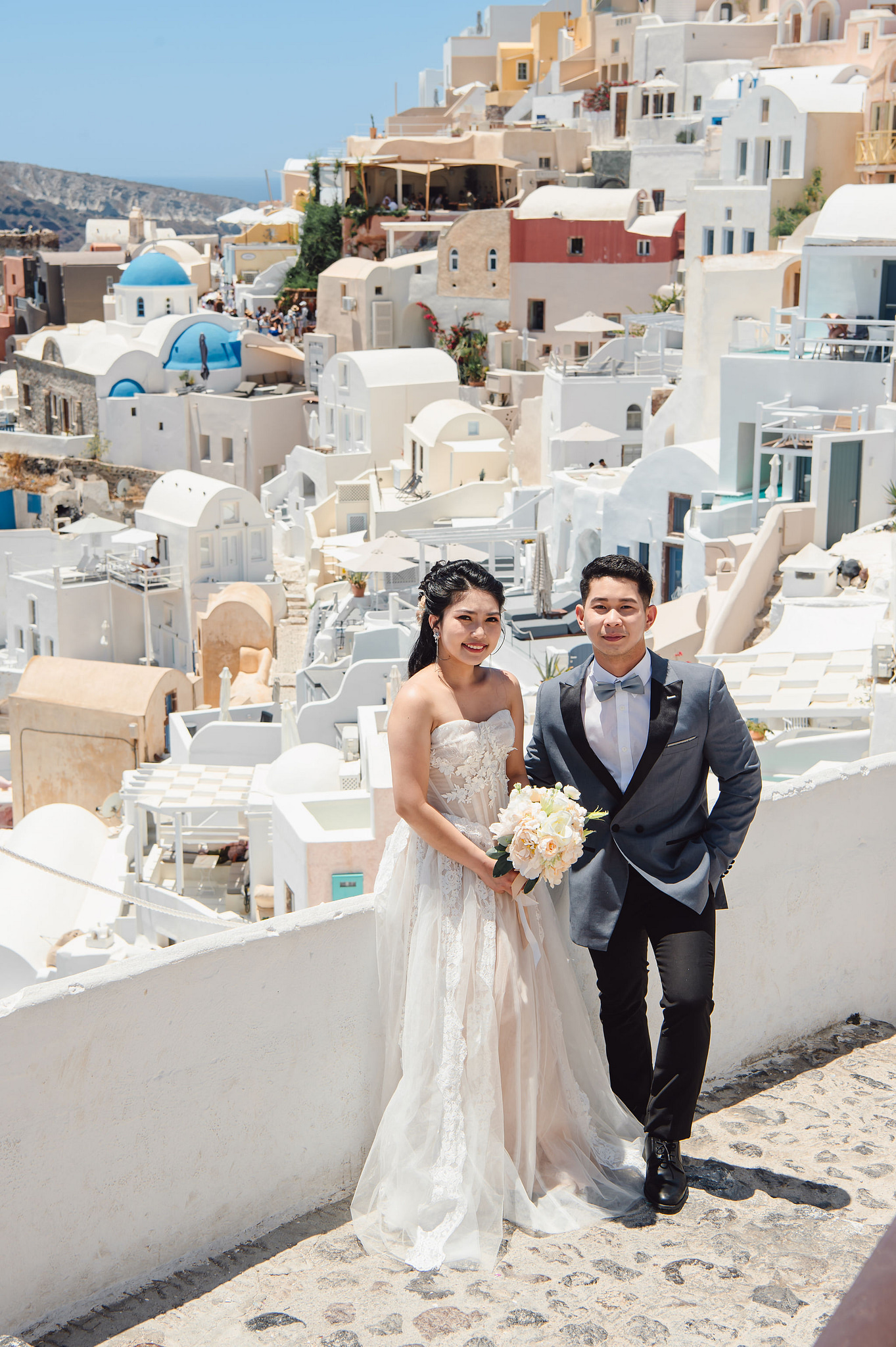 Santorini Pre-Wedding Photoshoot | Imerovigli, Firostefani & Finikia at Firostefani pre-wedding photo