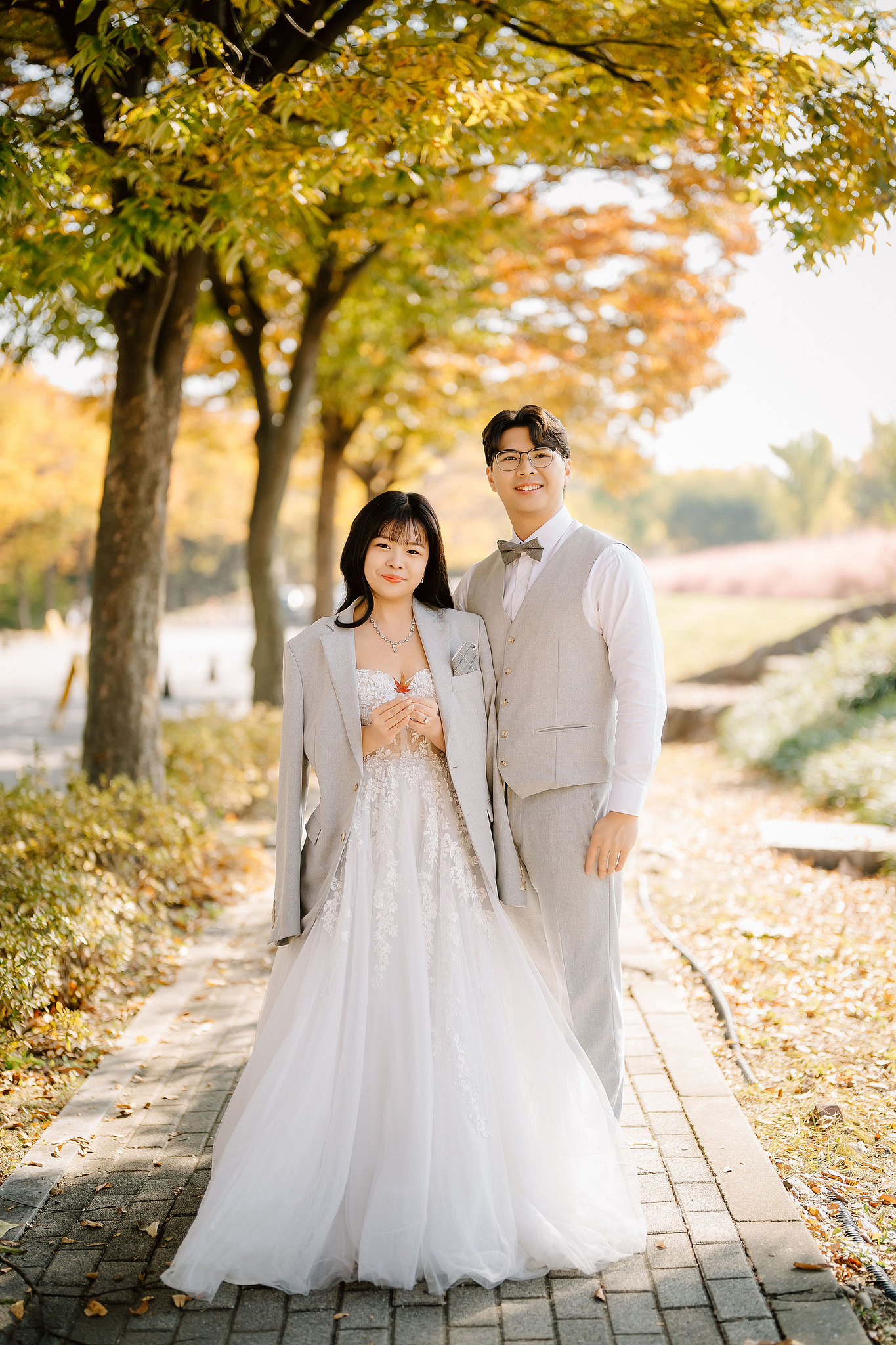 Seoul Pre-Wedding Photoshoot | Muhly Park, Seoul Forest & Cafe Street` at Seoul Forest pre-wedding photo