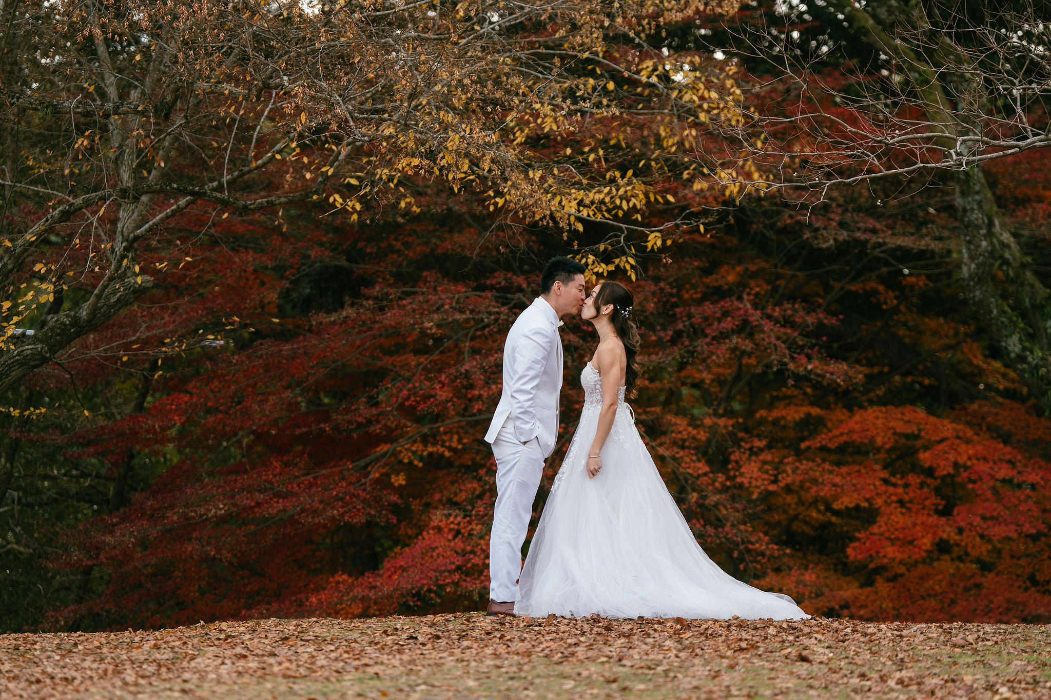 Kyoto Pre-Wedding Photoshoot | Ninenzaka, Nara Deer Park & Mt. Wakakusa at Nara Deer Park pre-wedding photo