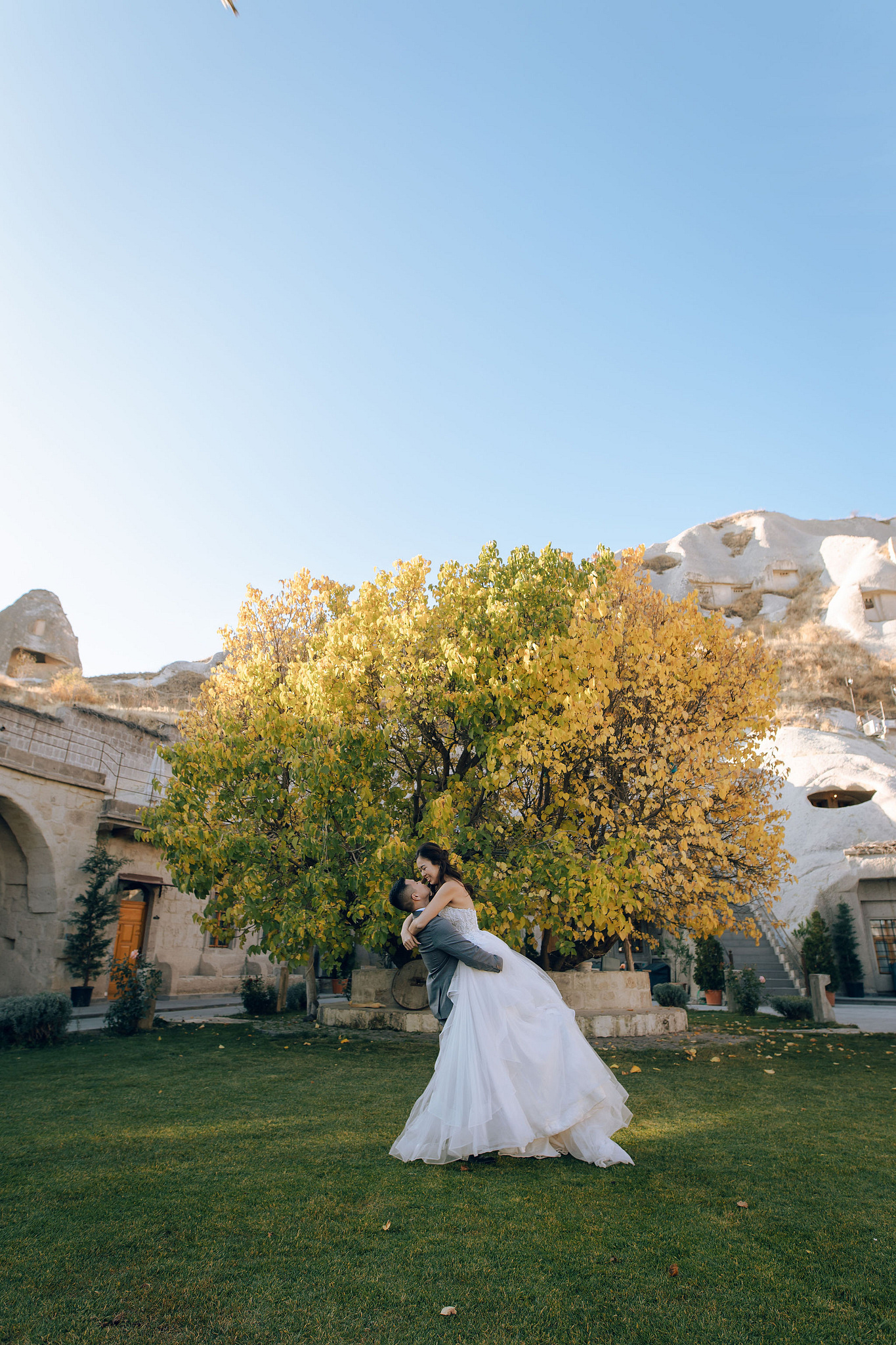 Cappadocia Pre-Wedding Photoshoot | Love Valley, Canyon, Lunar Cappadocian Hotel & Lake Tuz at Lunar Hotel pre-wedding photo