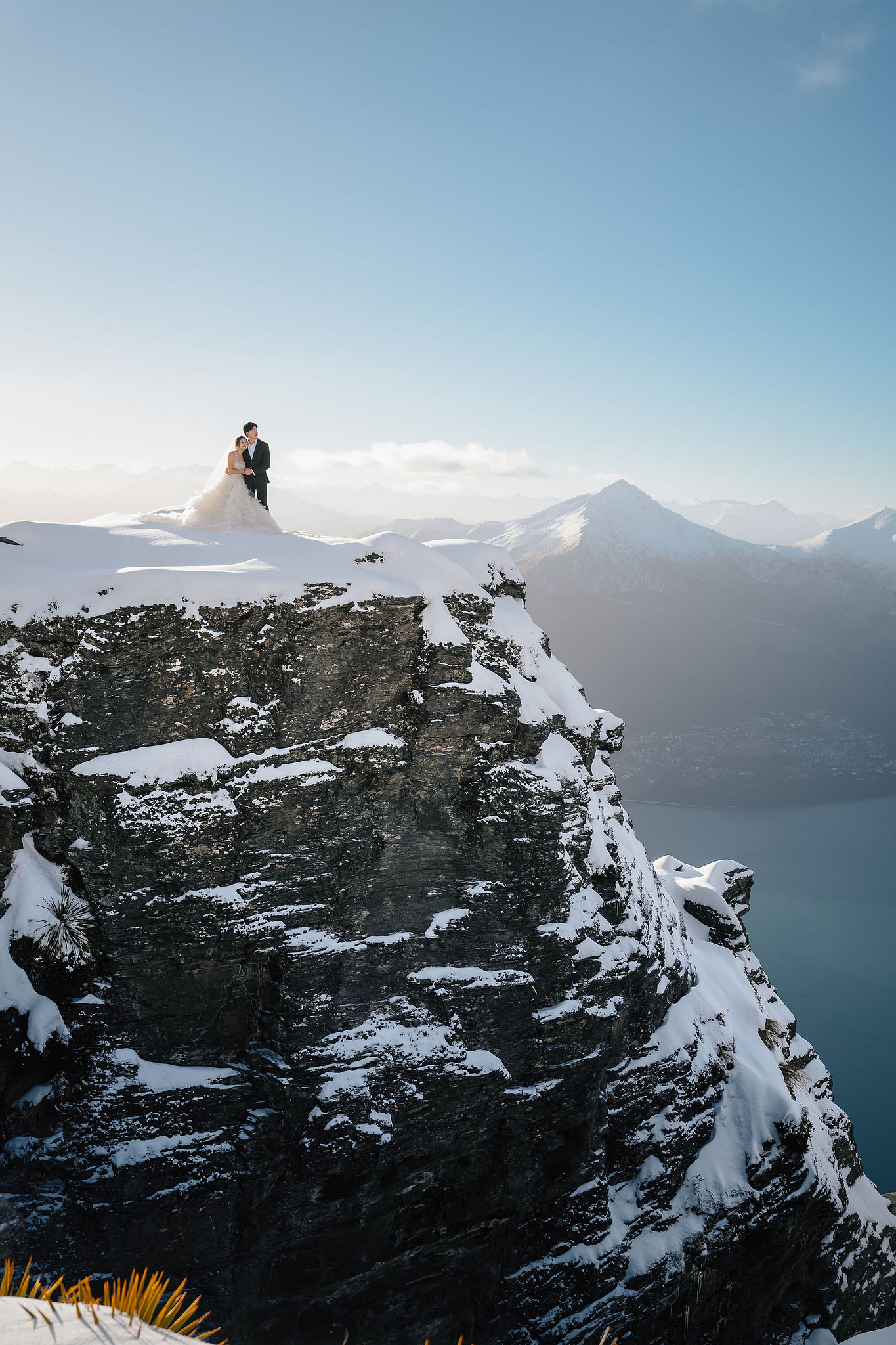 New Zealand Pre-Wedding Photoshoot | Lake Wakatipu & Cecil Peak, Glacier & Mount Cook National Park at Lake Wakatipu & Cecil Peak pre-wedding photo