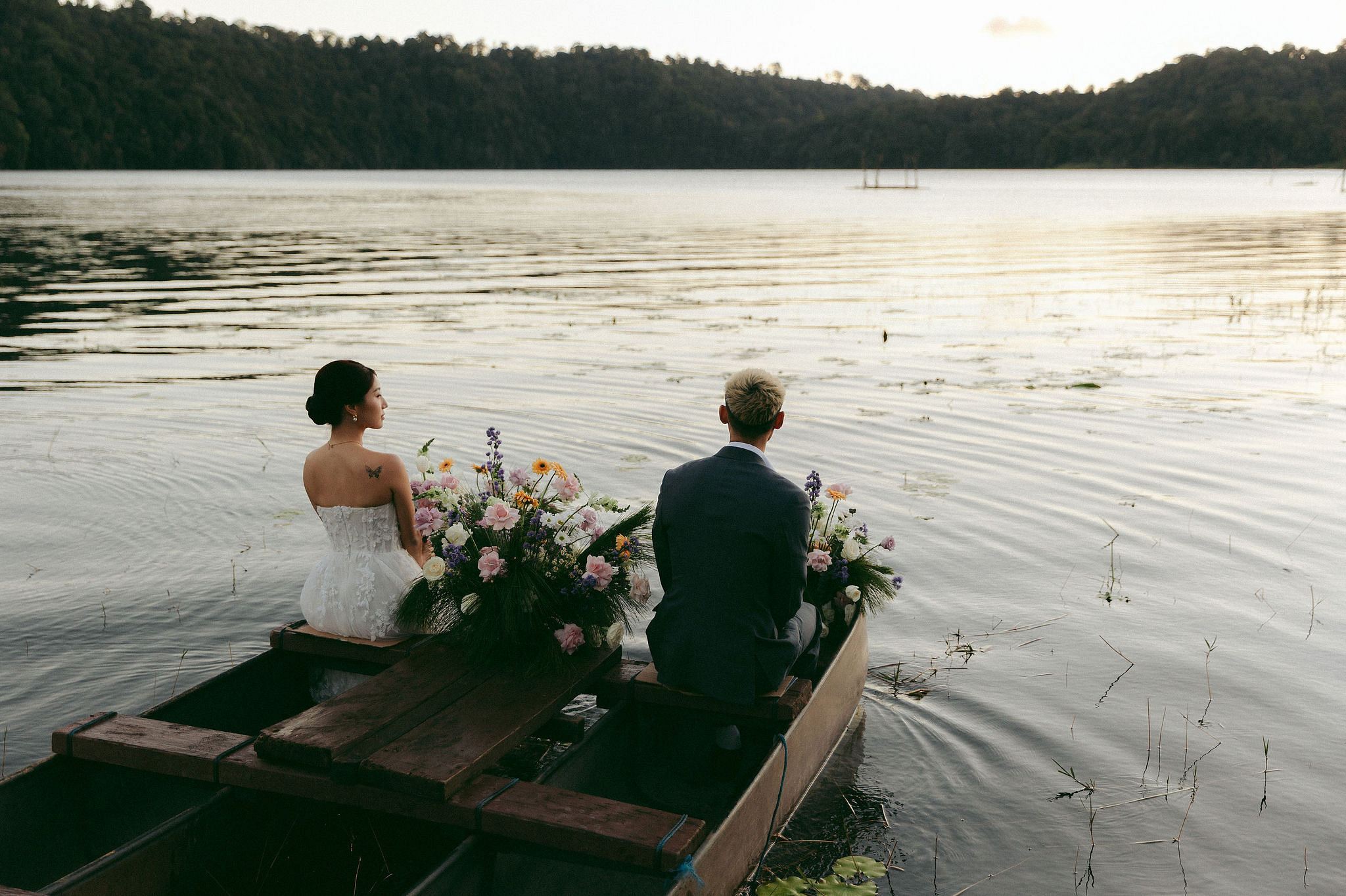 Bali Pre-Wedding Photoshoot | Lake Tamblingan, Kebun Raya Botanic Gardens & Blangsinga Waterfall at Lake Tamblingan pre-wedding photo