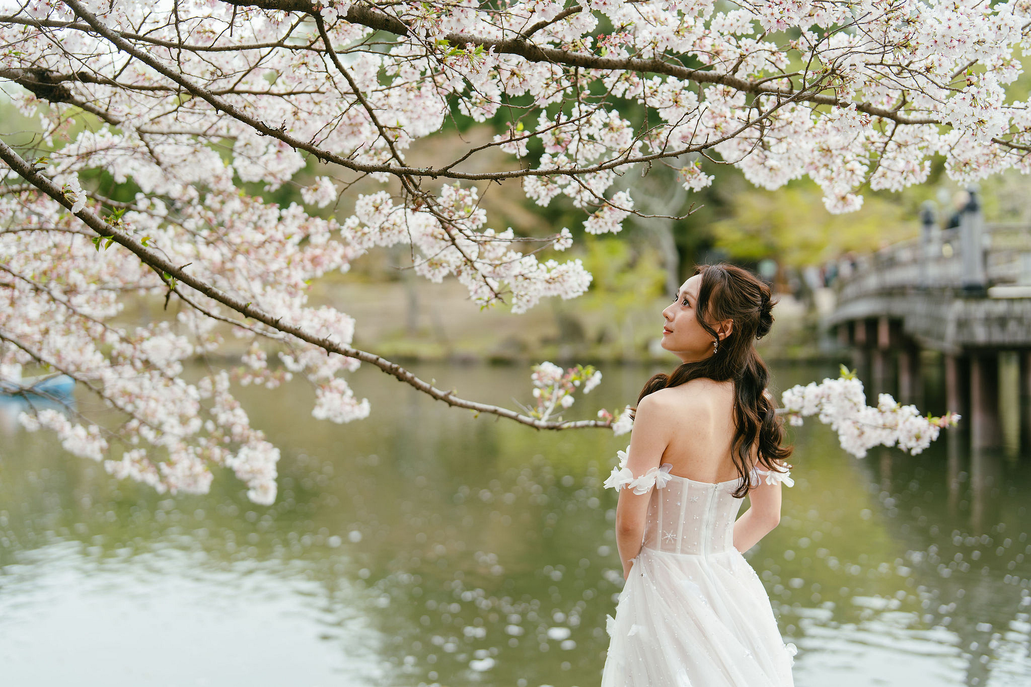 Kyoto Pre-Wedding Photoshoot | Fushimi Inari, Nara Deer Park & Mt. Wakakusa at Nara Deer Park pre-wedding photo