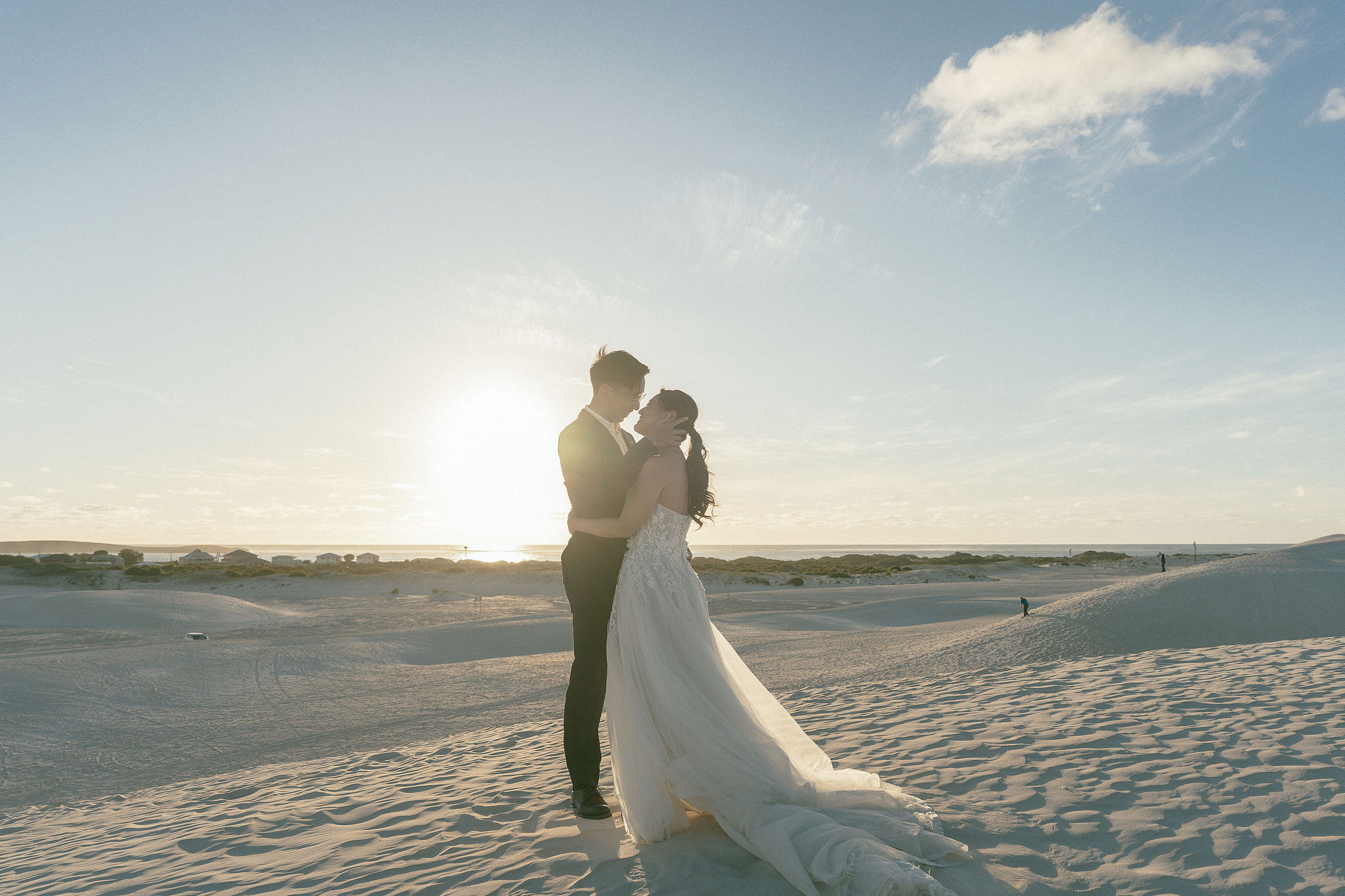 Perth Pre-Wedding Photoshoot | Wanneroo Pines, Yanchep National Park, Lancelin & Lancelin Beach at Lancelin Sand Dunes pre-wedding photo