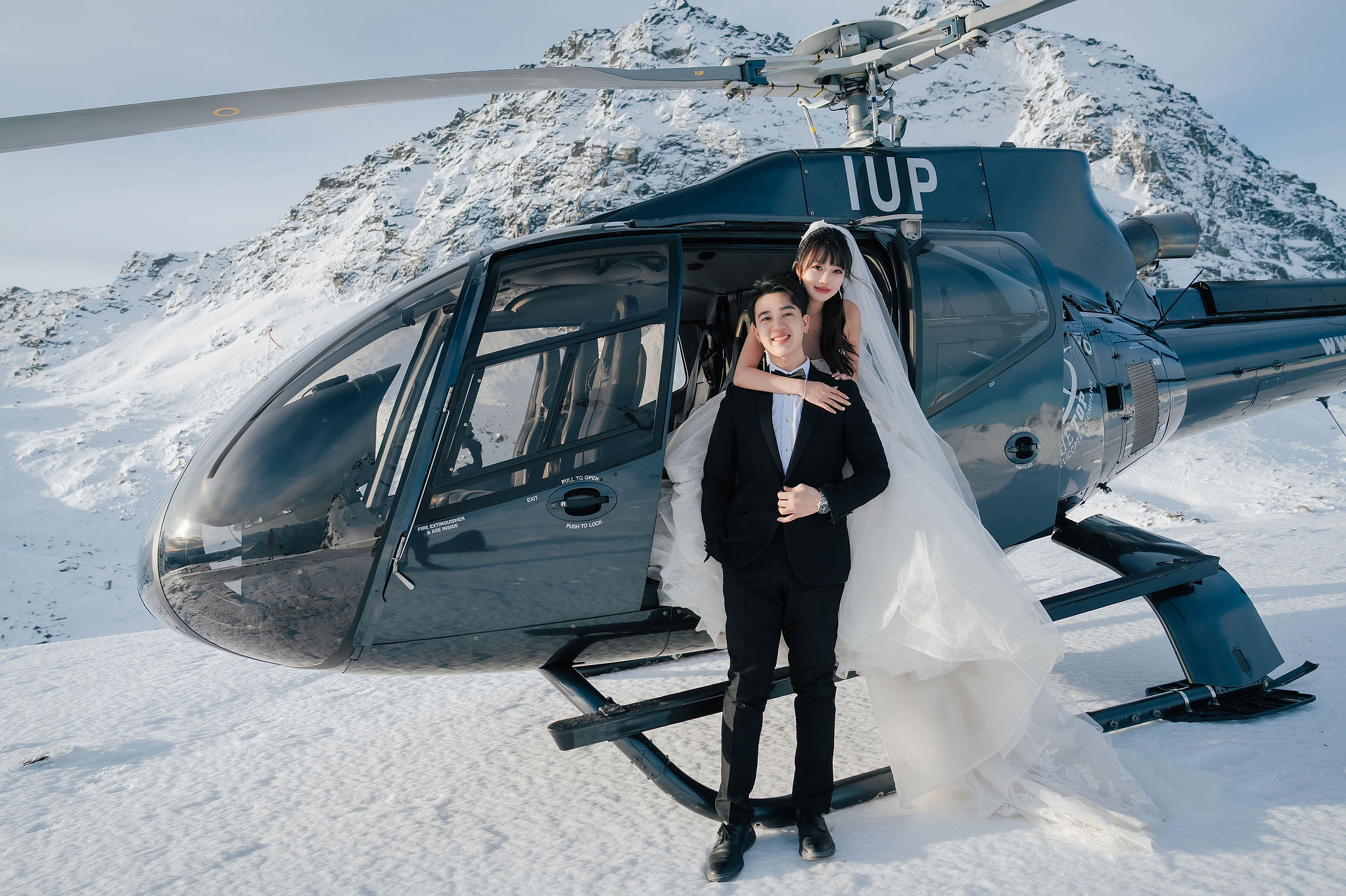 New Zealand Pre-Wedding Photoshoot | Lake Wakatipu, Fog Peak, Lake Tekapo, Glacier & Mount Cook National Park at Fog Peak pre-wedding photo