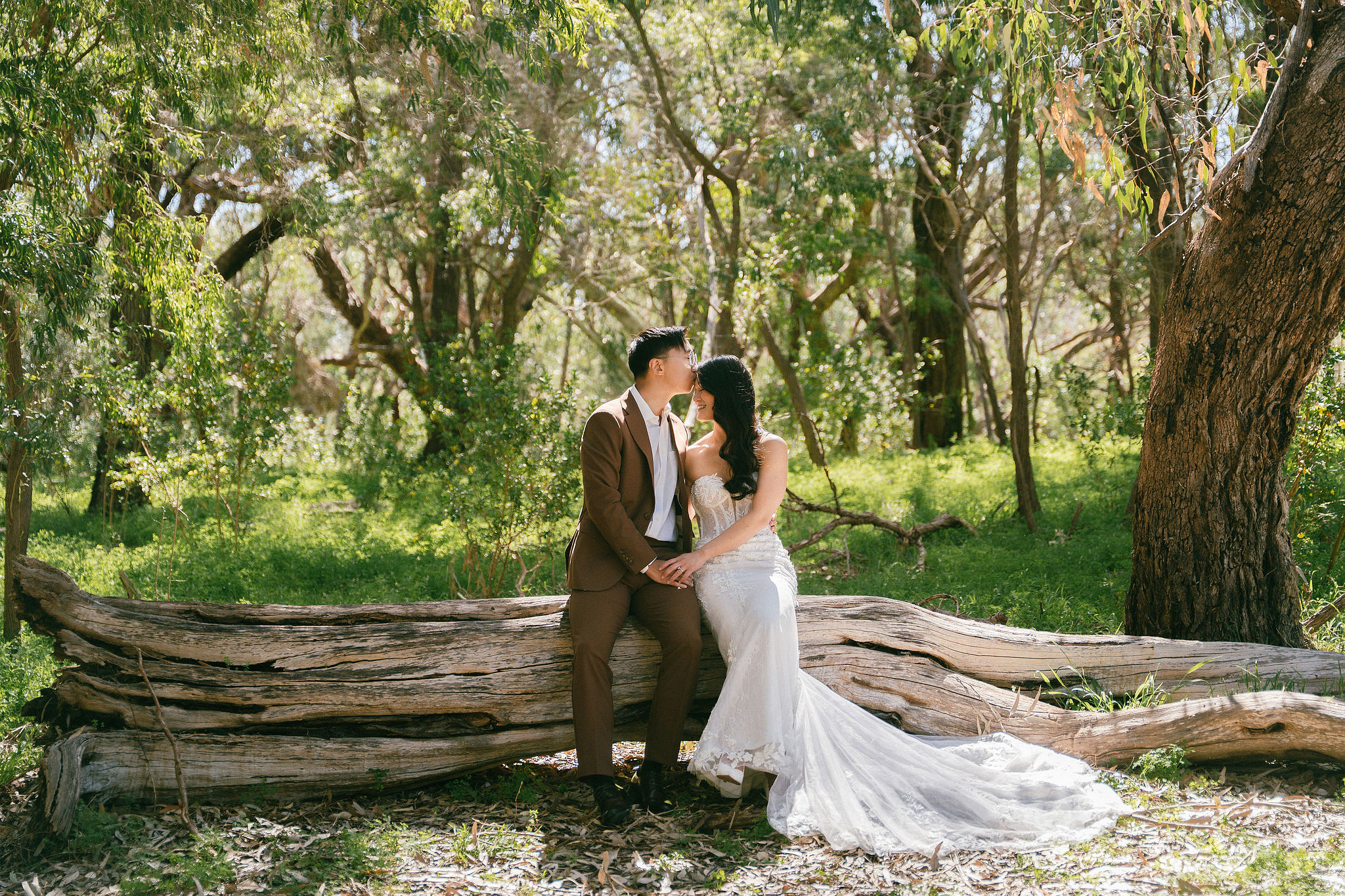 Perth Pre-Wedding Photoshoot | Wanneroo Pines, Yanchep National Park, Lancelin & Lancelin Beach at Yanchep National Park pre-wedding photo