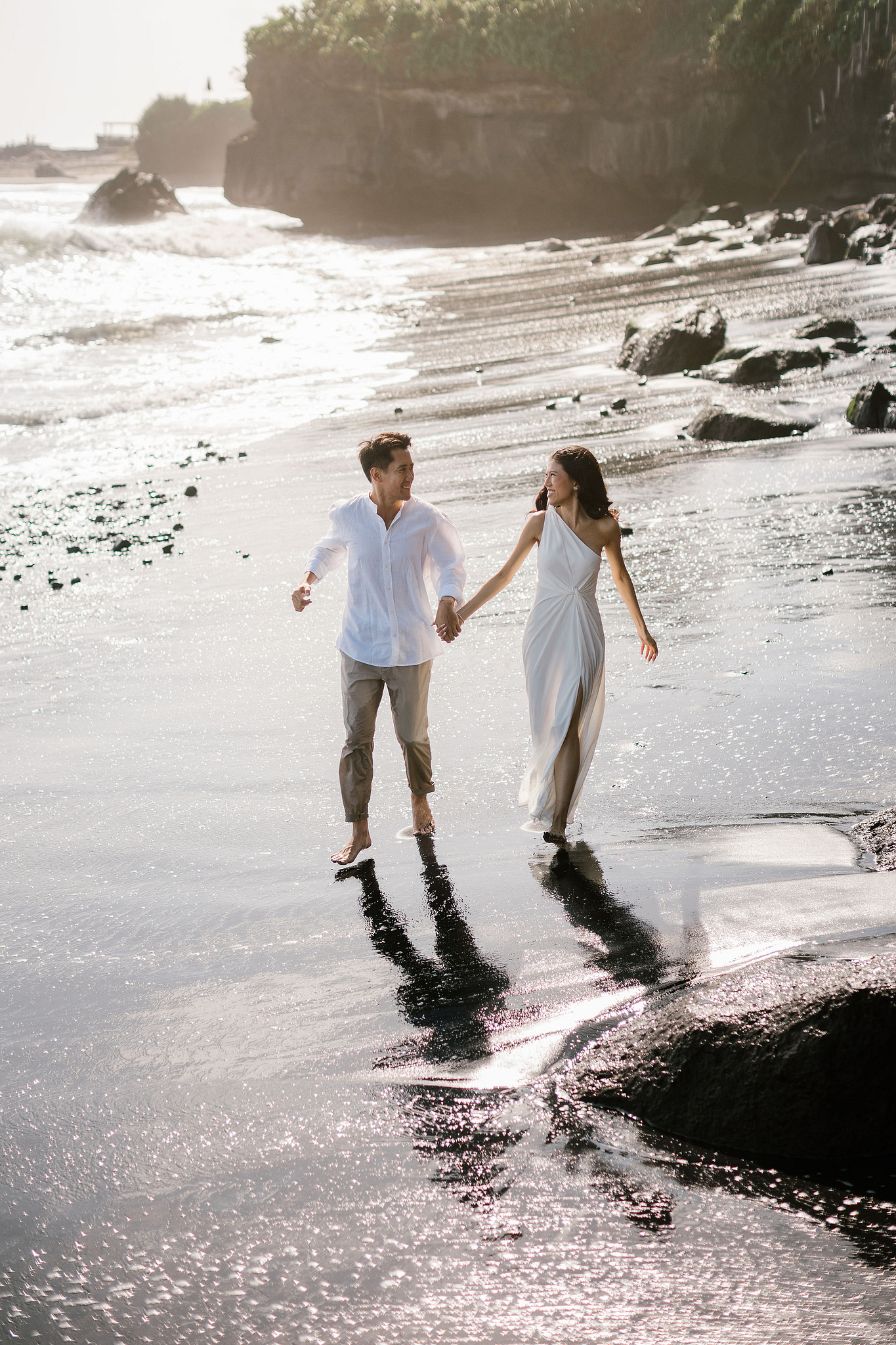 Bali Pre-Wedding Photoshoot | Lake Tamblingan, Rumah Gemuk & Mengening Beach at Mengening Beach 1 (Casual Outfit)   pre-wedding photo