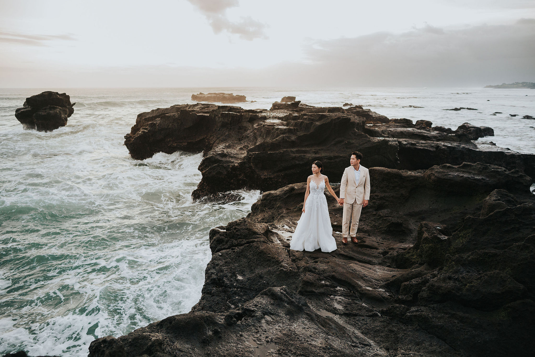 Bali Pre-Wedding Photoshoot | Lake Tamblingan, Rumah Gemuk & Mengening Beach at Mengening Beach 2 (Gown)   pre-wedding photo