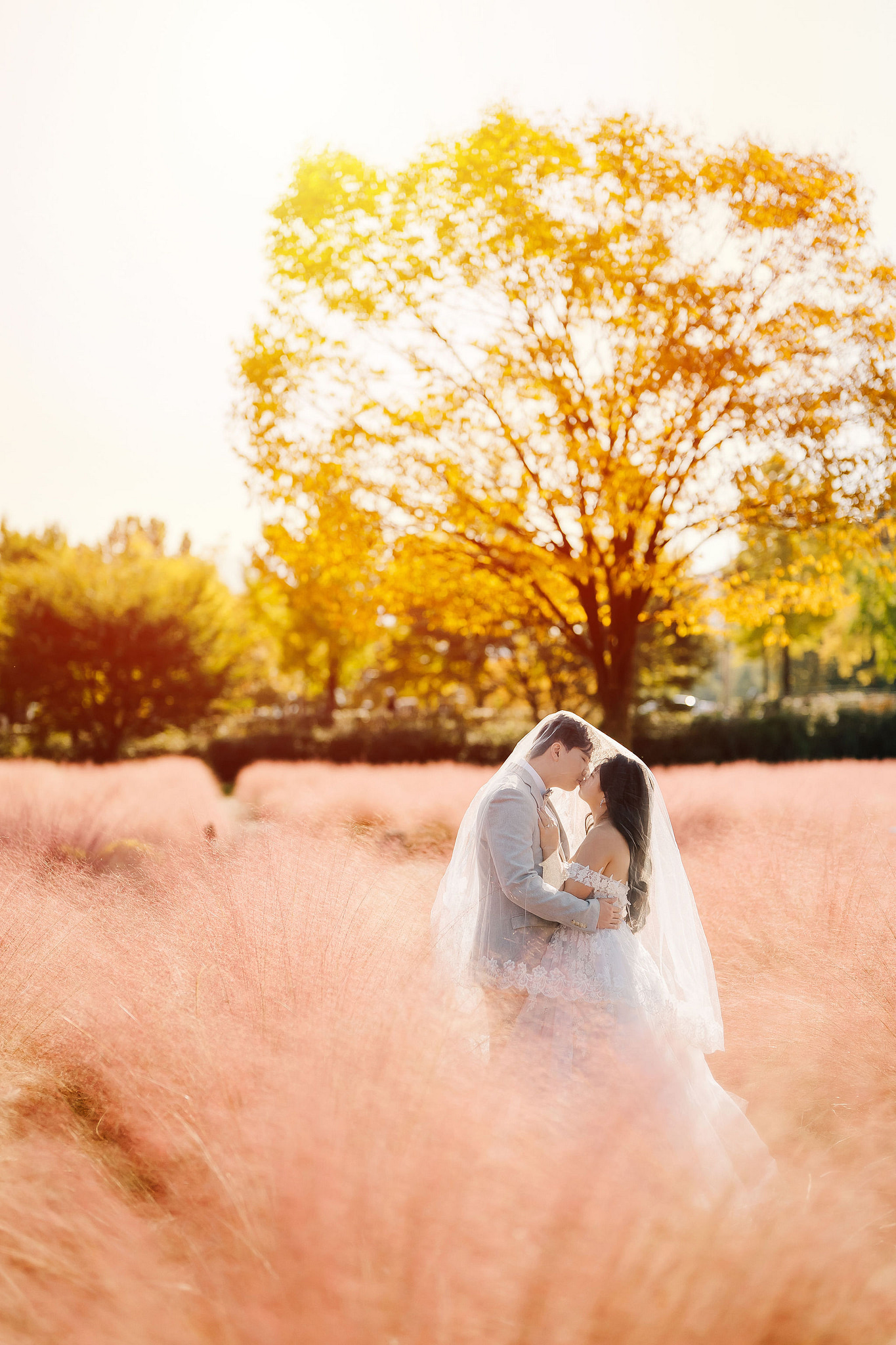Seoul Pre-Wedding Photoshoot | Muhly Park, Seoul Forest & Cafe Street` at Muhly Park pre-wedding photo