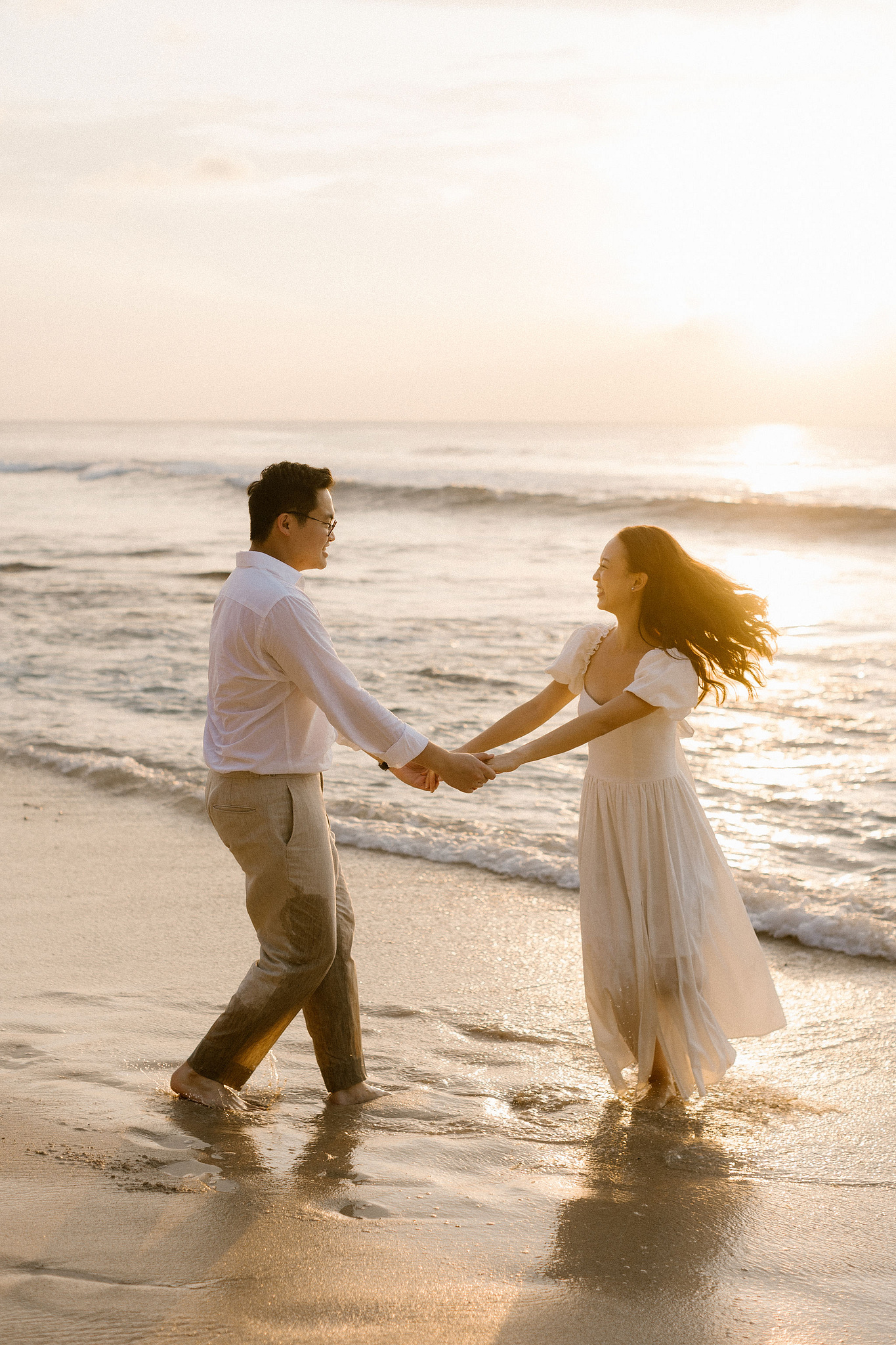Bali Pre-Wedding Photoshoot | Pinggan Village, Lava Fields, Twin Cliff Valley & Beach at Beach pre-wedding photo
