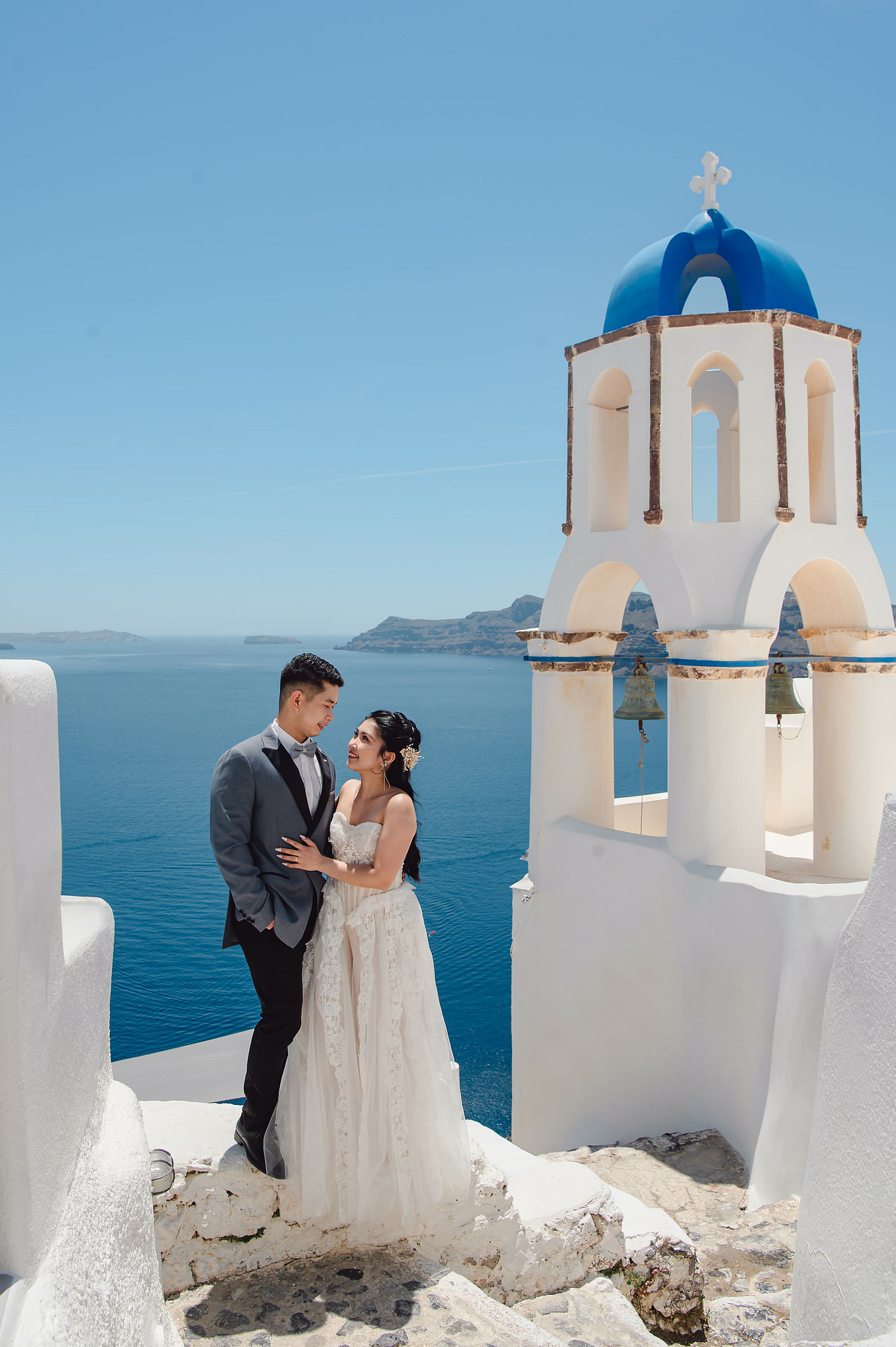 Santorini Pre-Wedding Photoshoot | Imerovigli, Firostefani & Finikia at Firostefani pre-wedding photo