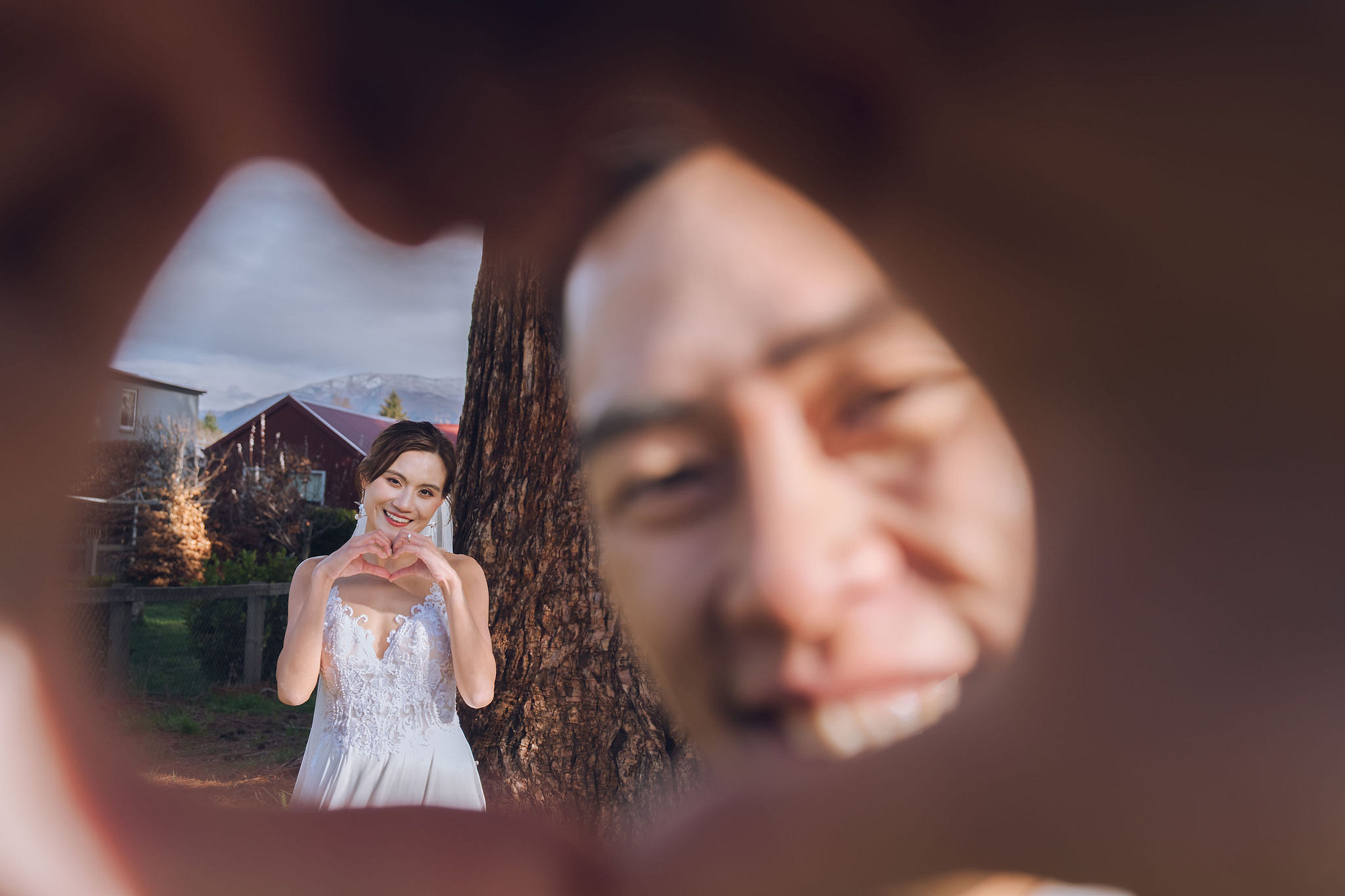 New Zealand Pre-Wedding Photoshoot | Queenstown, Lake Wakatipu, Skippers Canyon & Arrowtown at Arrowtown Hut and Woods pre-wedding photo