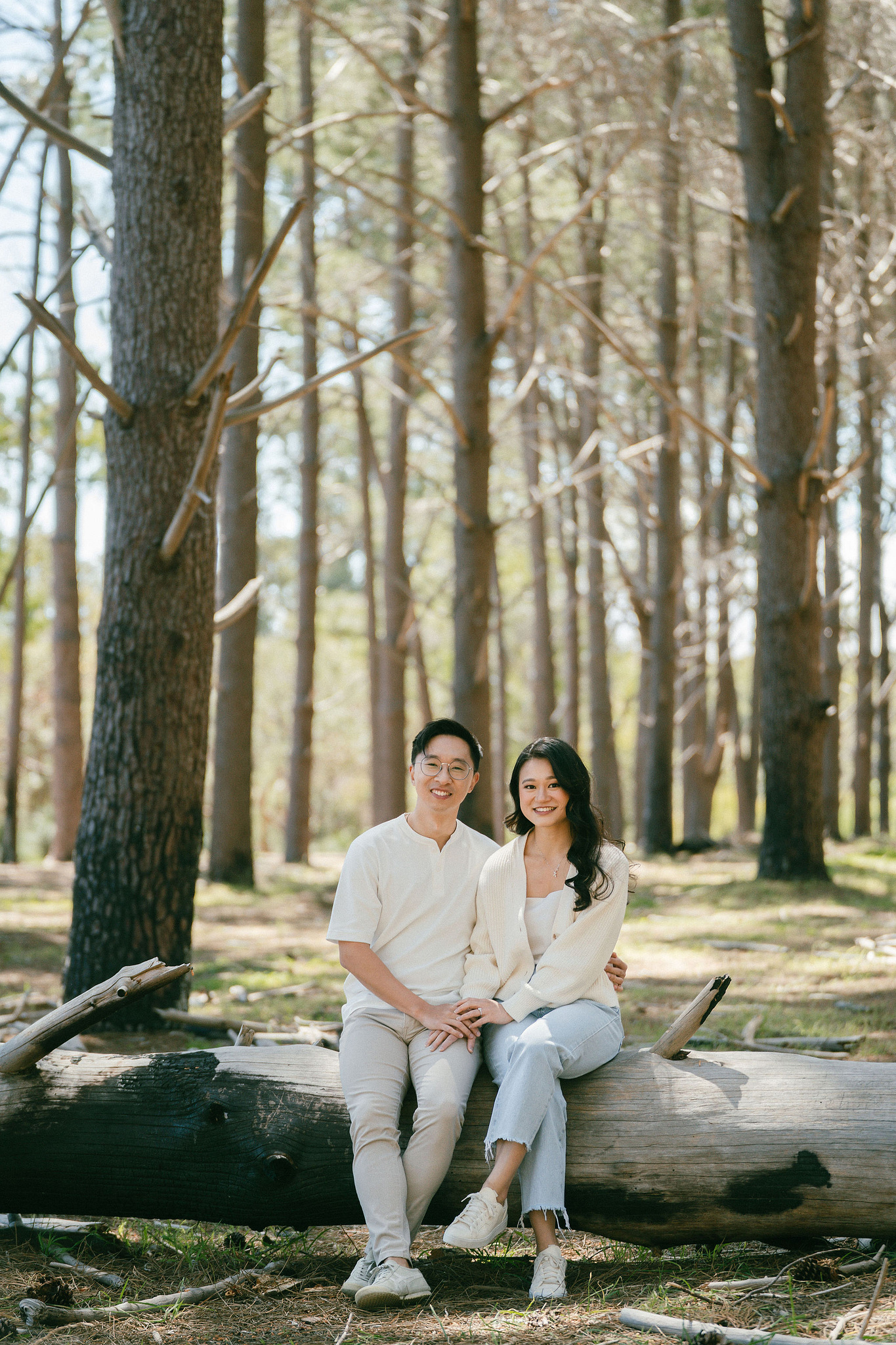 Perth Pre-Wedding Photoshoot | Wanneroo Pines, Yanchep National Park, Lancelin & Lancelin Beach at Wanneroo Pines pre-wedding photo