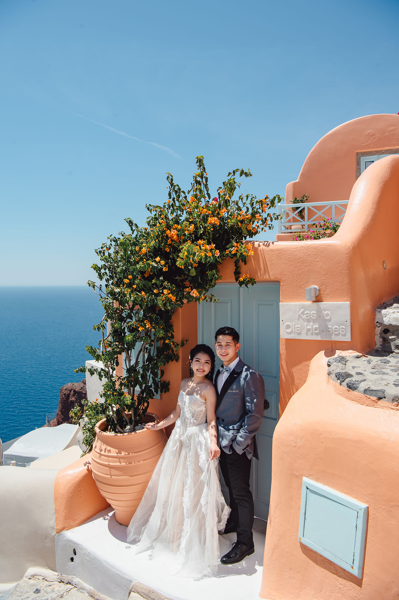Santorini Pre-Wedding Photoshoot | Imerovigli, Firostefani & Finikia at Firostefani pre-wedding photo