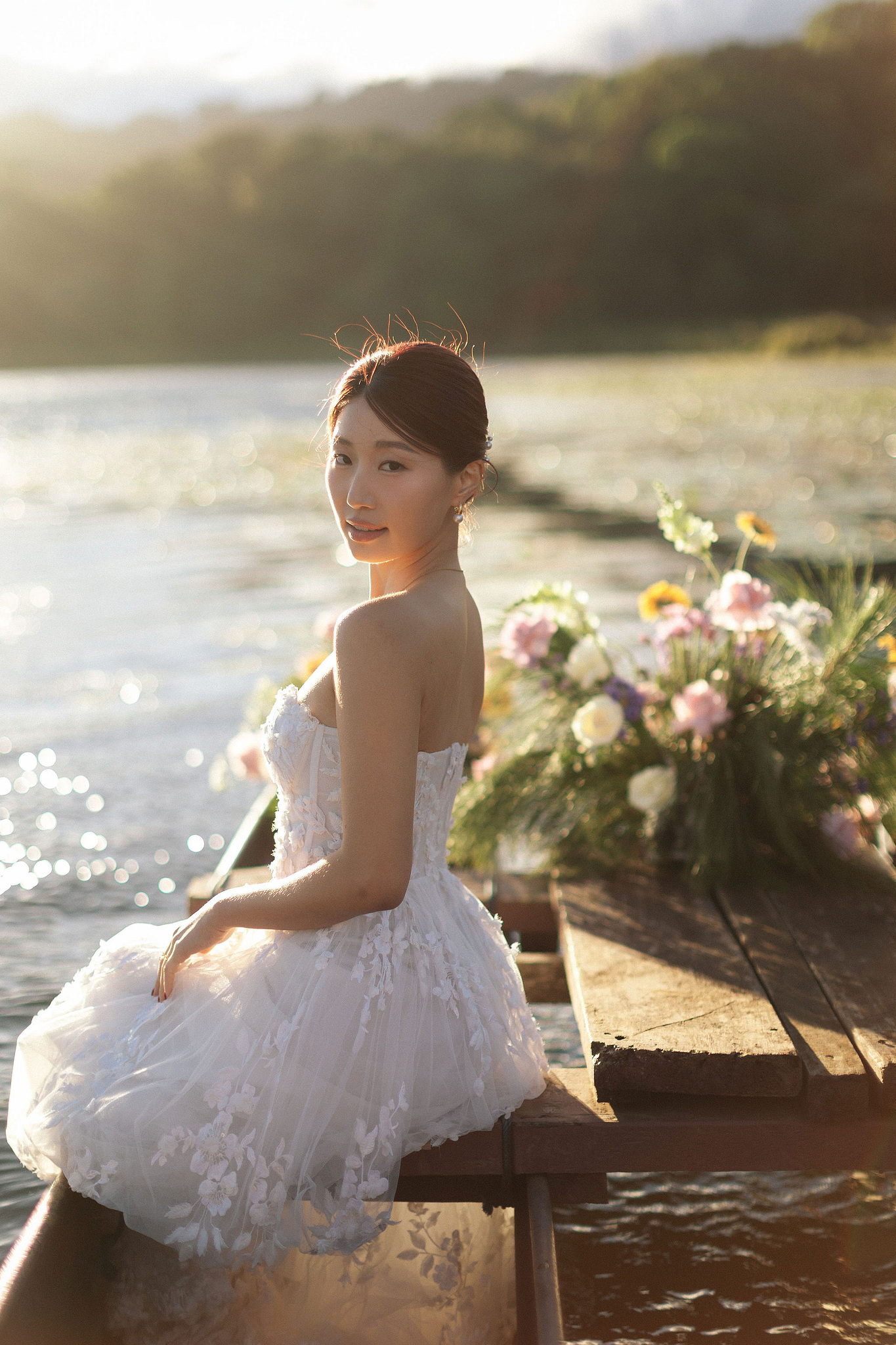 Bali Pre-Wedding Photoshoot | Lake Tamblingan, Kebun Raya Botanic Gardens & Blangsinga Waterfall at Lake Tamblingan pre-wedding photo