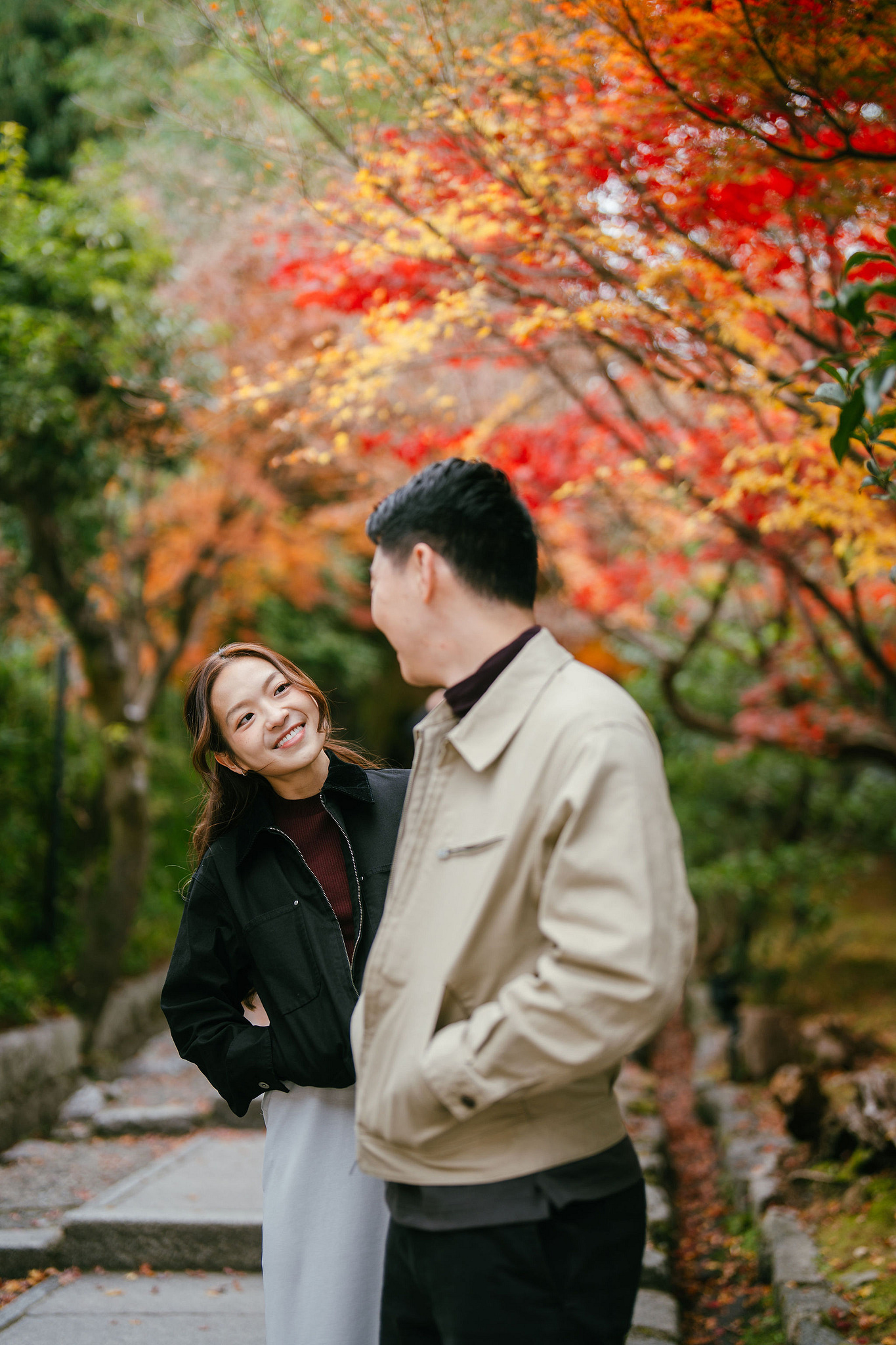 Kyoto Pre-Wedding Photoshoot | Ninenzaka, Nara Deer Park & Mt. Wakakusa at Ninenzaka pre-wedding photo
