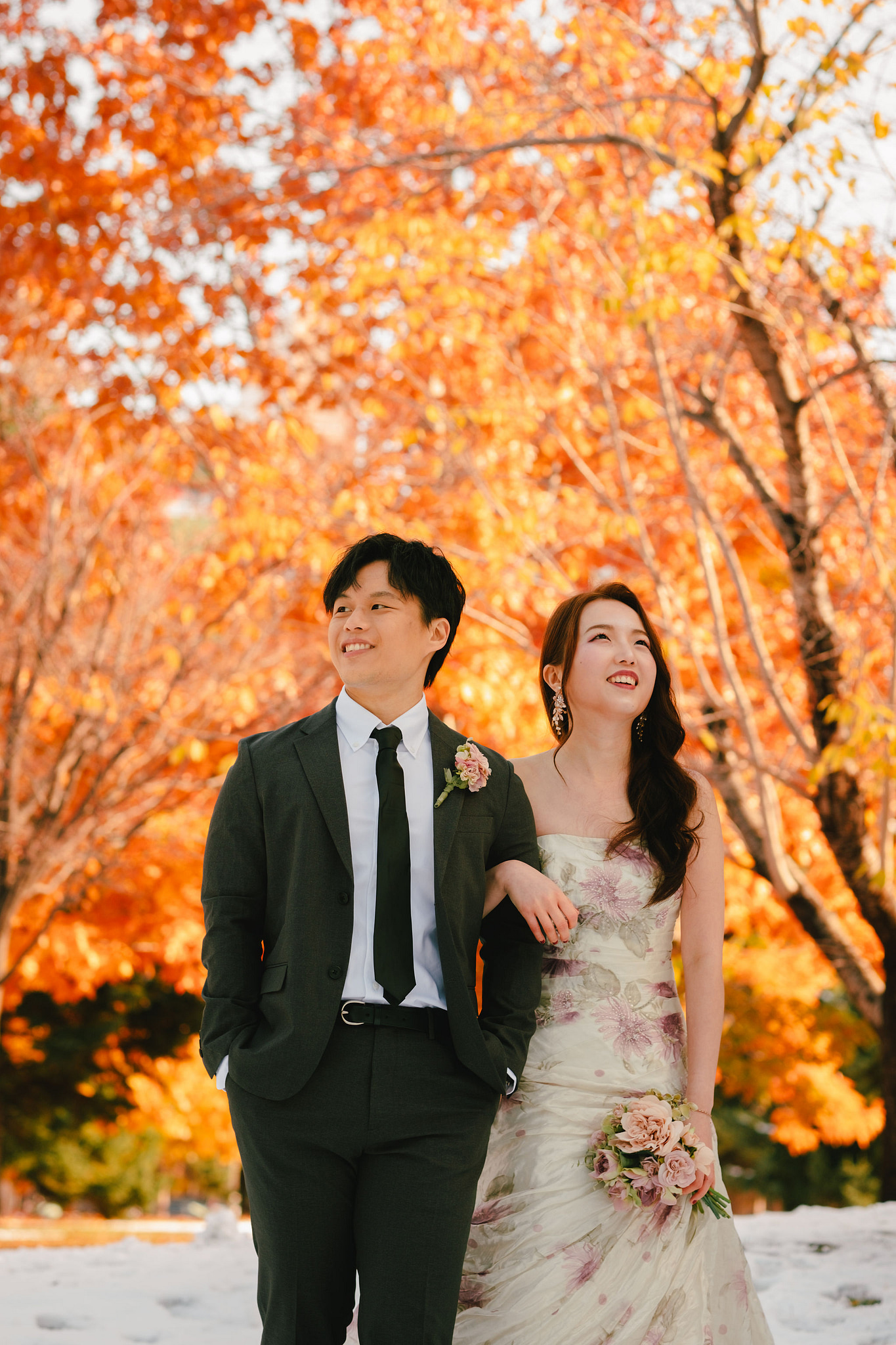 Hokkaido Pre-Wedding Photoshoot | Nakajima Park & Otaru City at Nakajima Park & Otaru City pre-wedding photo