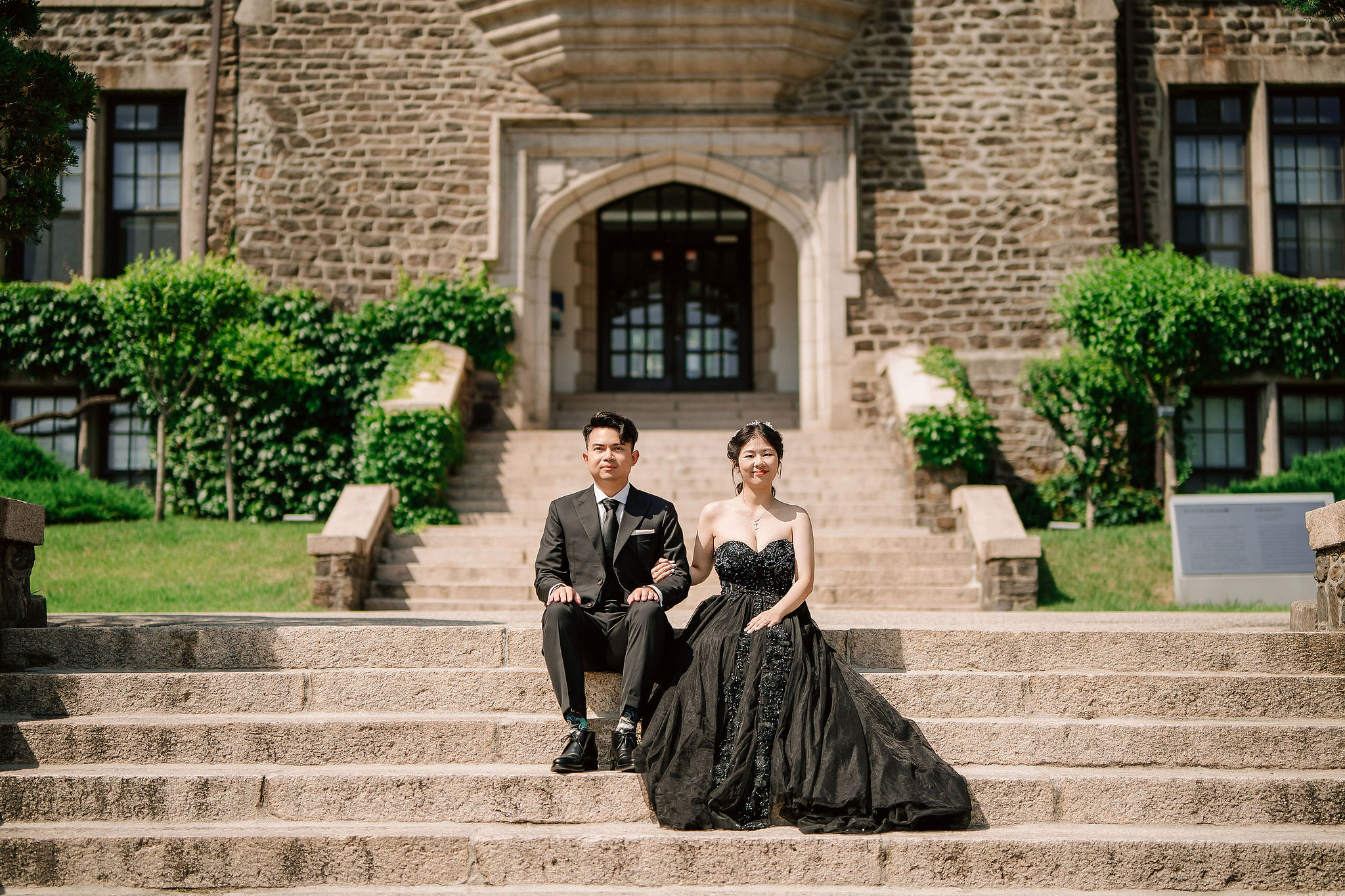 Seoul Pre-Wedding Photoshoot | Haneul Park, Yonsei University & Yeonnam-dong at Yonsei University pre-wedding photo