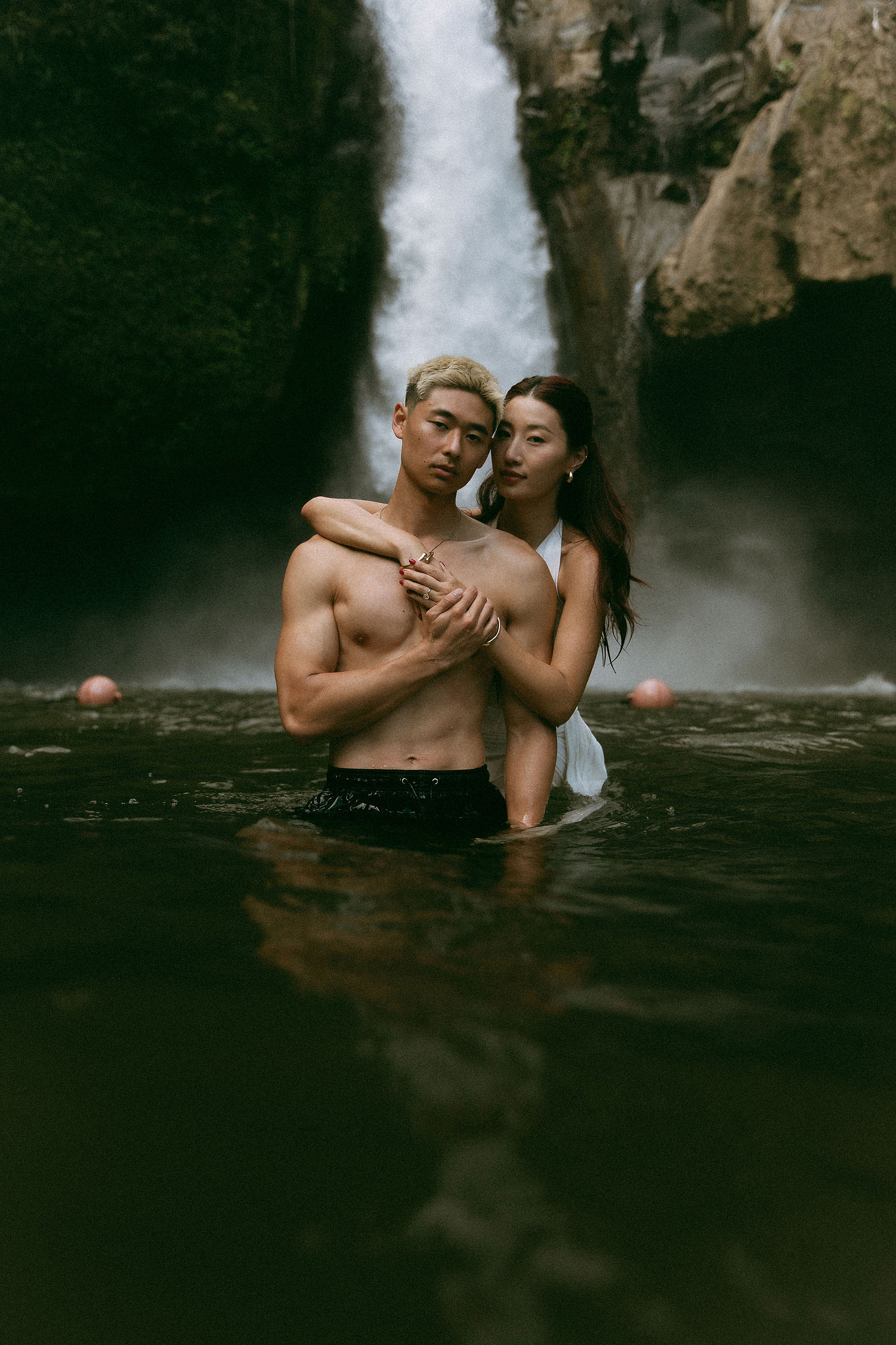 Bali Pre-Wedding Photoshoot | Lake Tamblingan, Kebun Raya Botanic Gardens & Blangsinga Waterfall at Blangsinga Waterfall pre-wedding photo