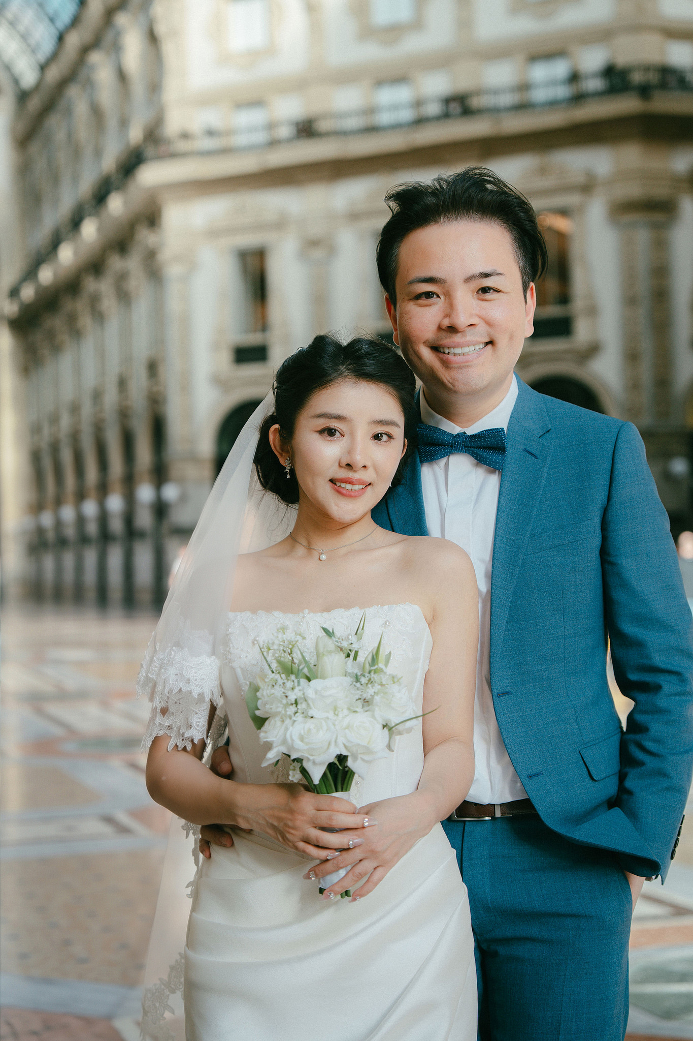 Milan Pre-Wedding Photoshoot | Milan Cathedral & Galleria Vittorio Emanuele II at Galleria Vittorio Emanuele II & Milan Streets pre-wedding photo