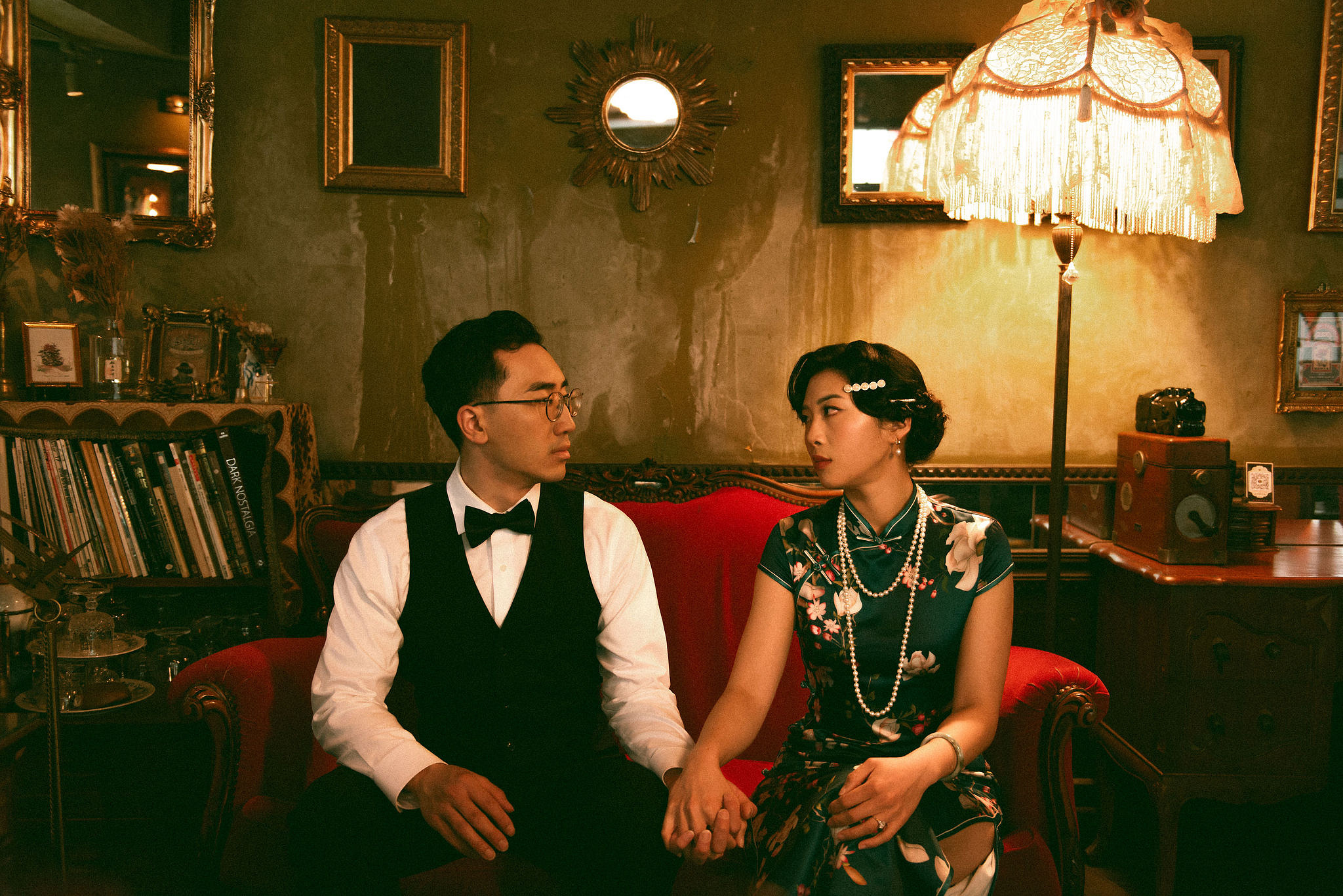 Taiwan Pre-Wedding Photoshoot | Cafe Chamber, Yangmingshan & Huaxi Street Night Market at Cafe Chamber pre-wedding photo