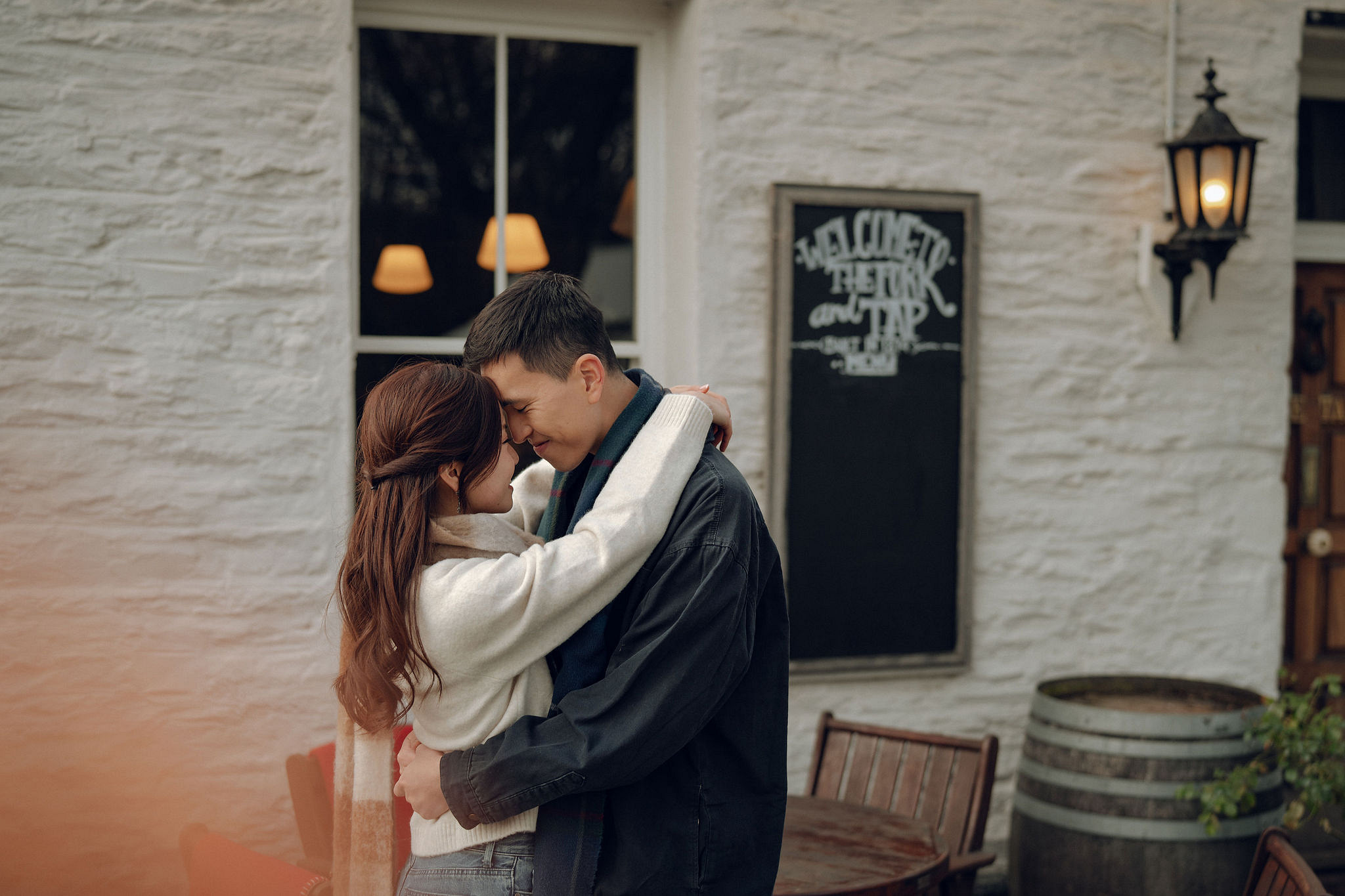 New Zealand Pre-Wedding Photoshoot with Lake Wakatipu, Skippers Canyon, Lake Tekapo, Mount Cook, and Omarama Clay Cliffs at Arrowtown pre-wedding photo