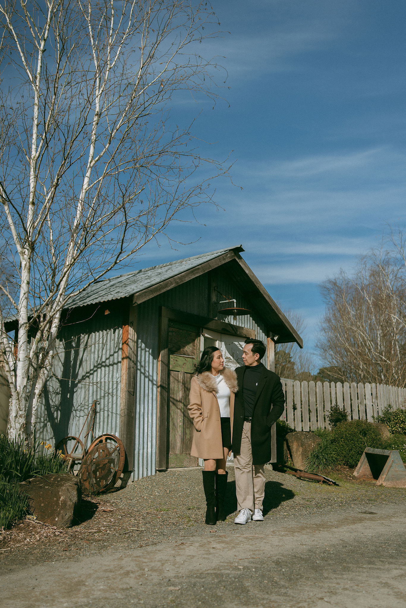 Melbourne Pre-Wedding Photoshoot | Gum Gully Farm, Studley Park & Carlton Gardens at Studley Park pre-wedding photo